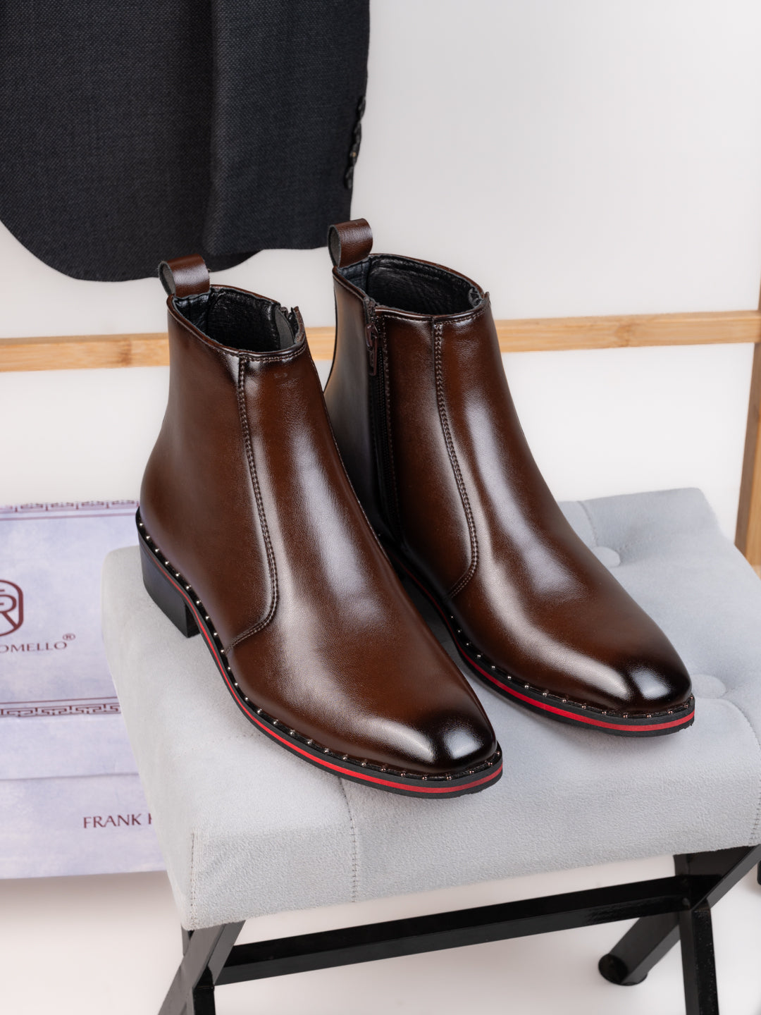 FRANK ROMELLO Men Premium Ankle Boots