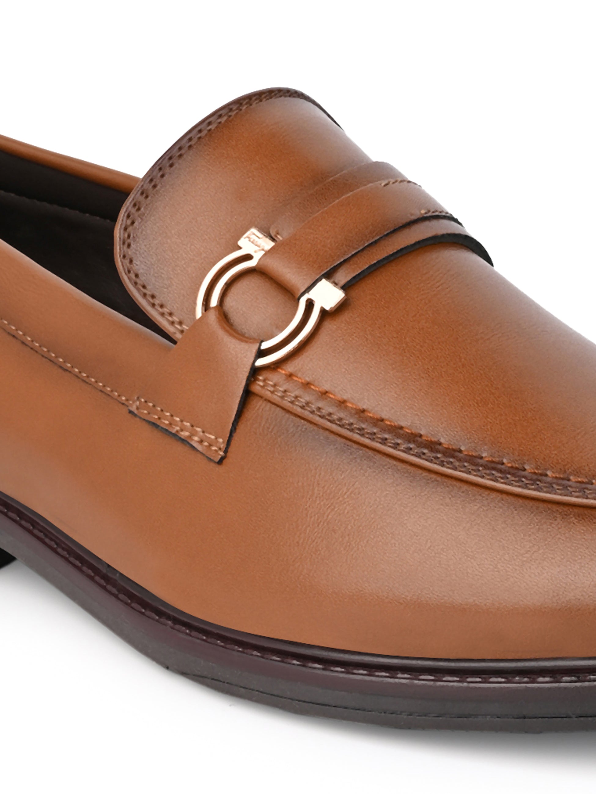 Men's Black  Tan Formal Tassel Loafer