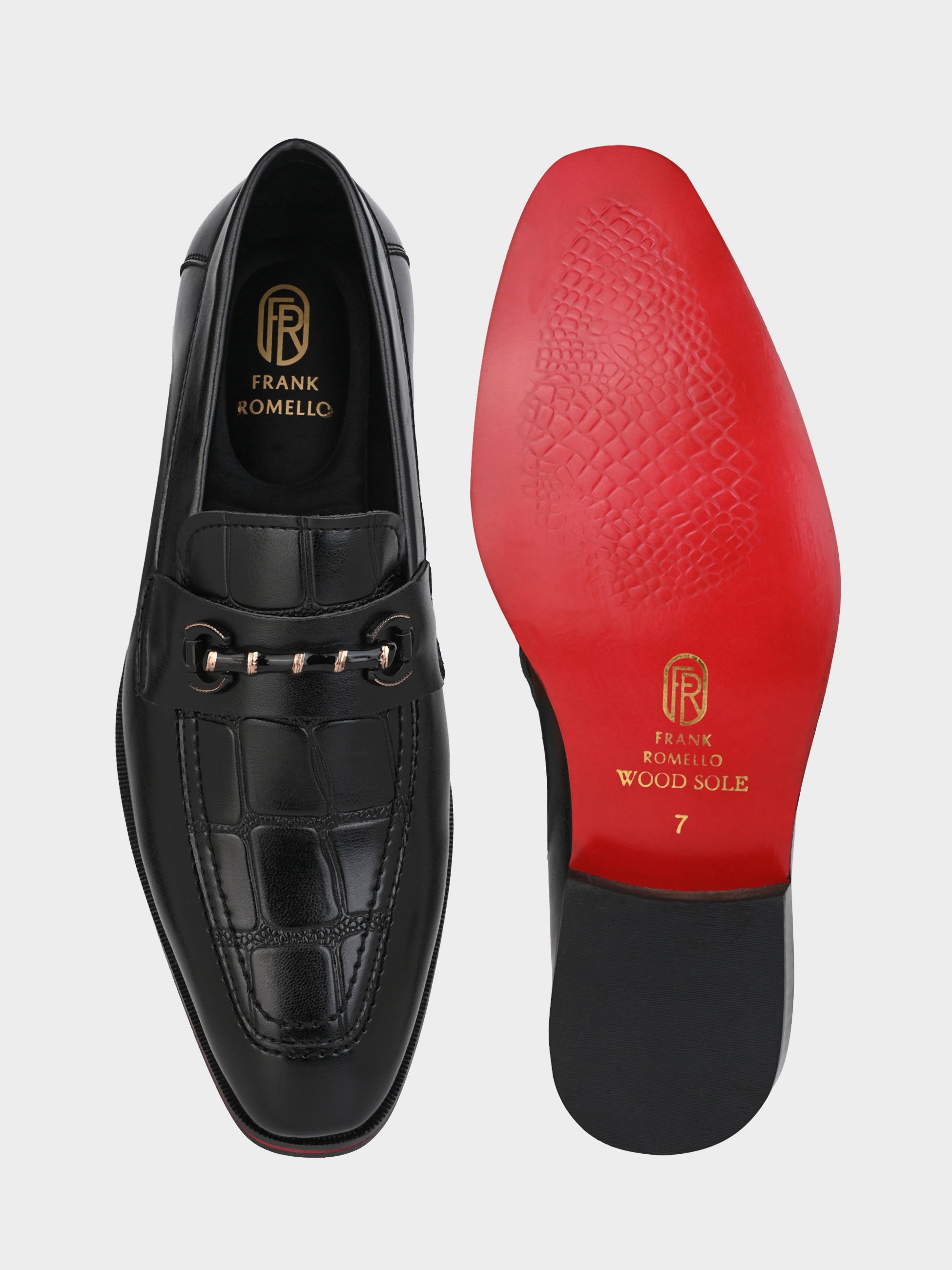 Men's Handcrafted Textured Loafers with Cuban Heels