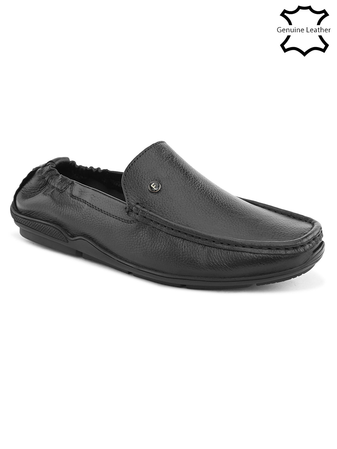 Black & Brown Laser Detailing Tassel Slip-On Loafers