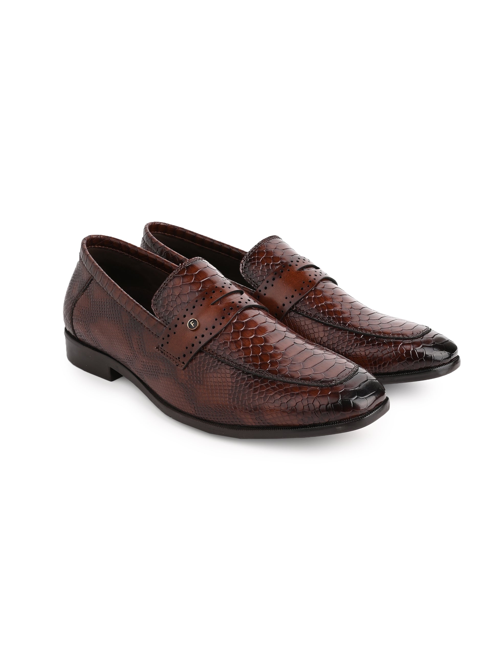 Men Textured Formal Loafers