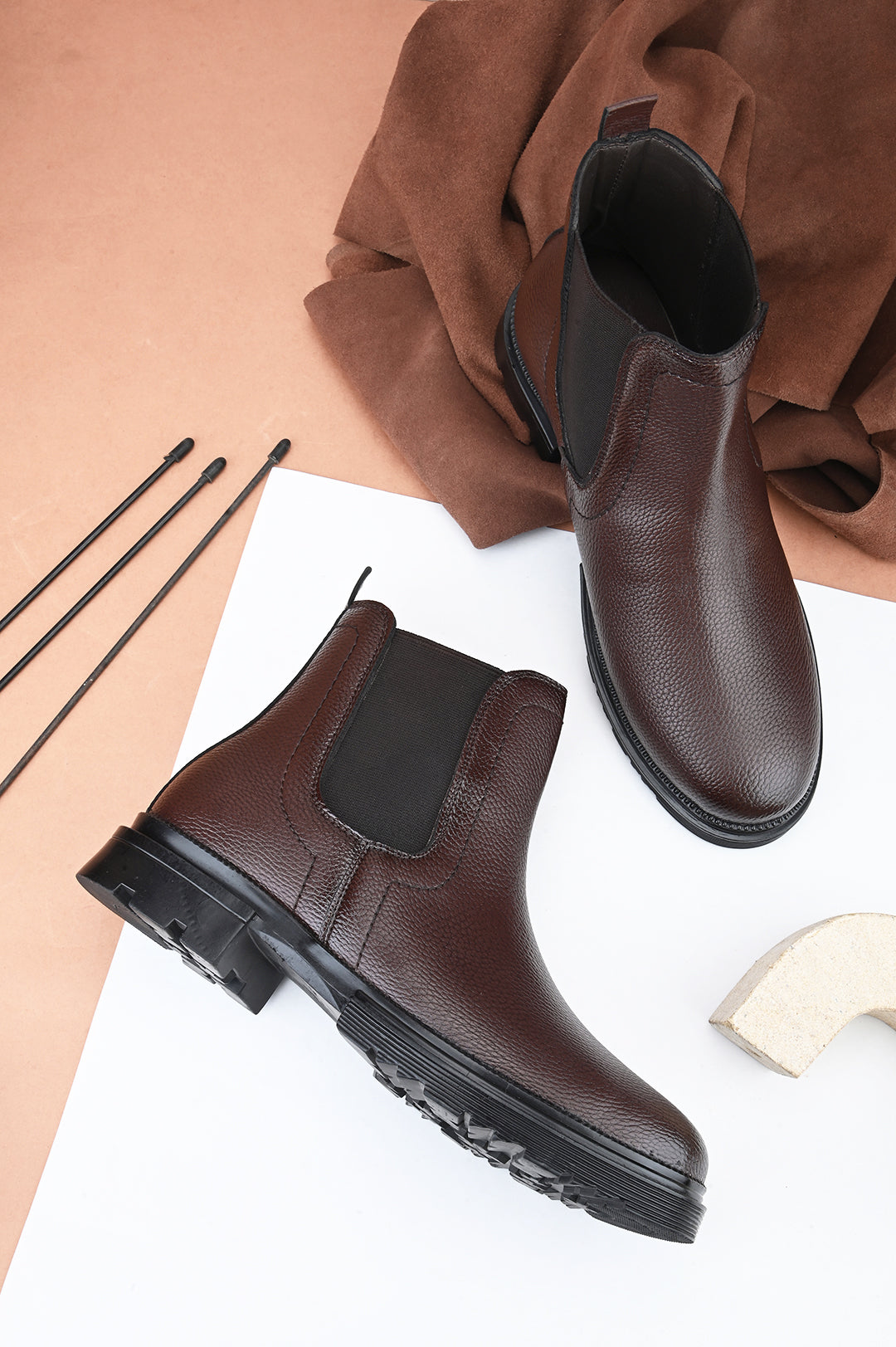 vegan leather casual boots