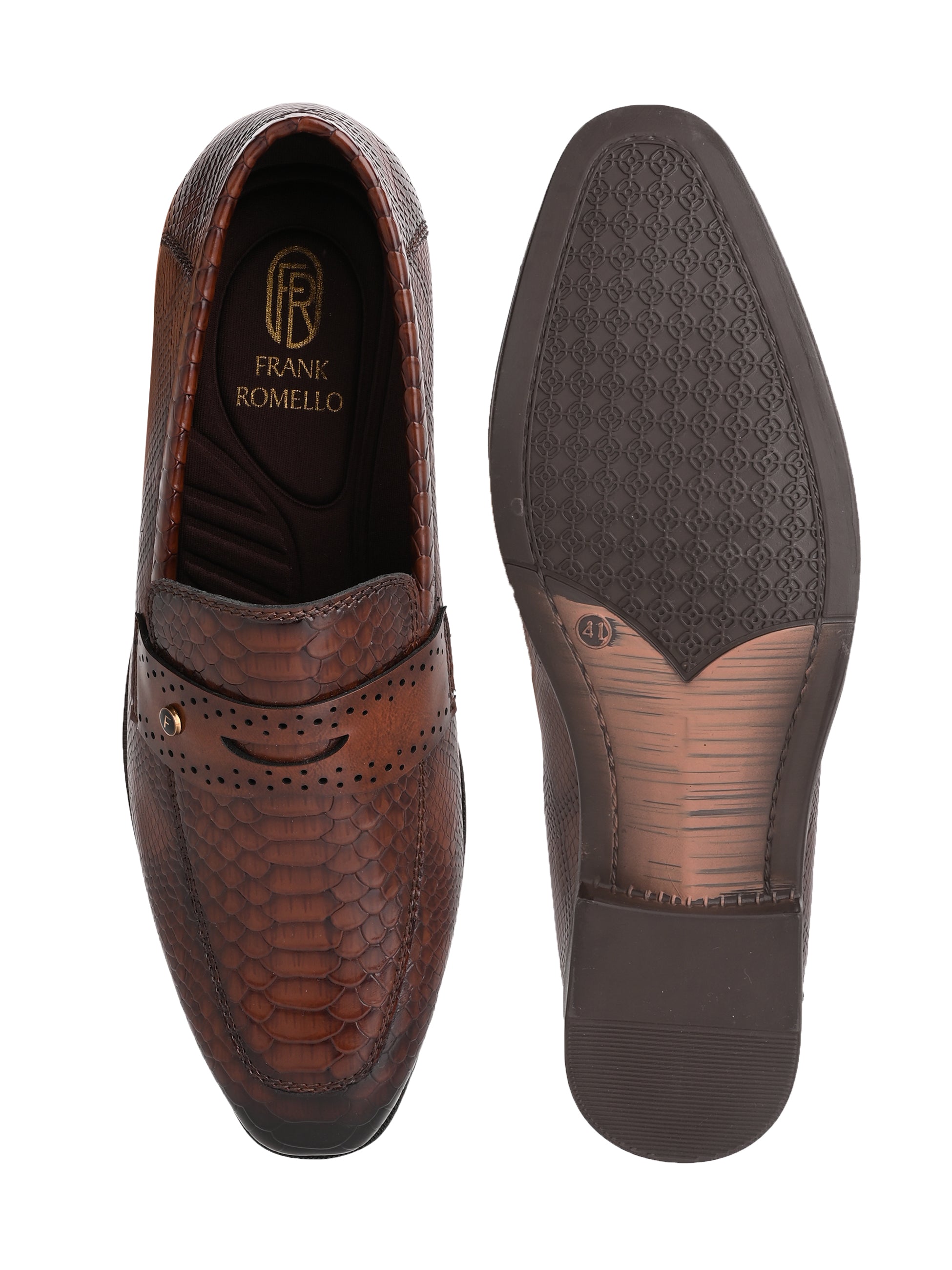 Men Textured Formal Loafers