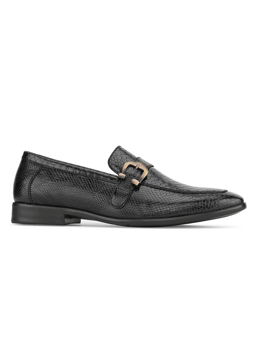 Men Textured Formal Monk Shoes