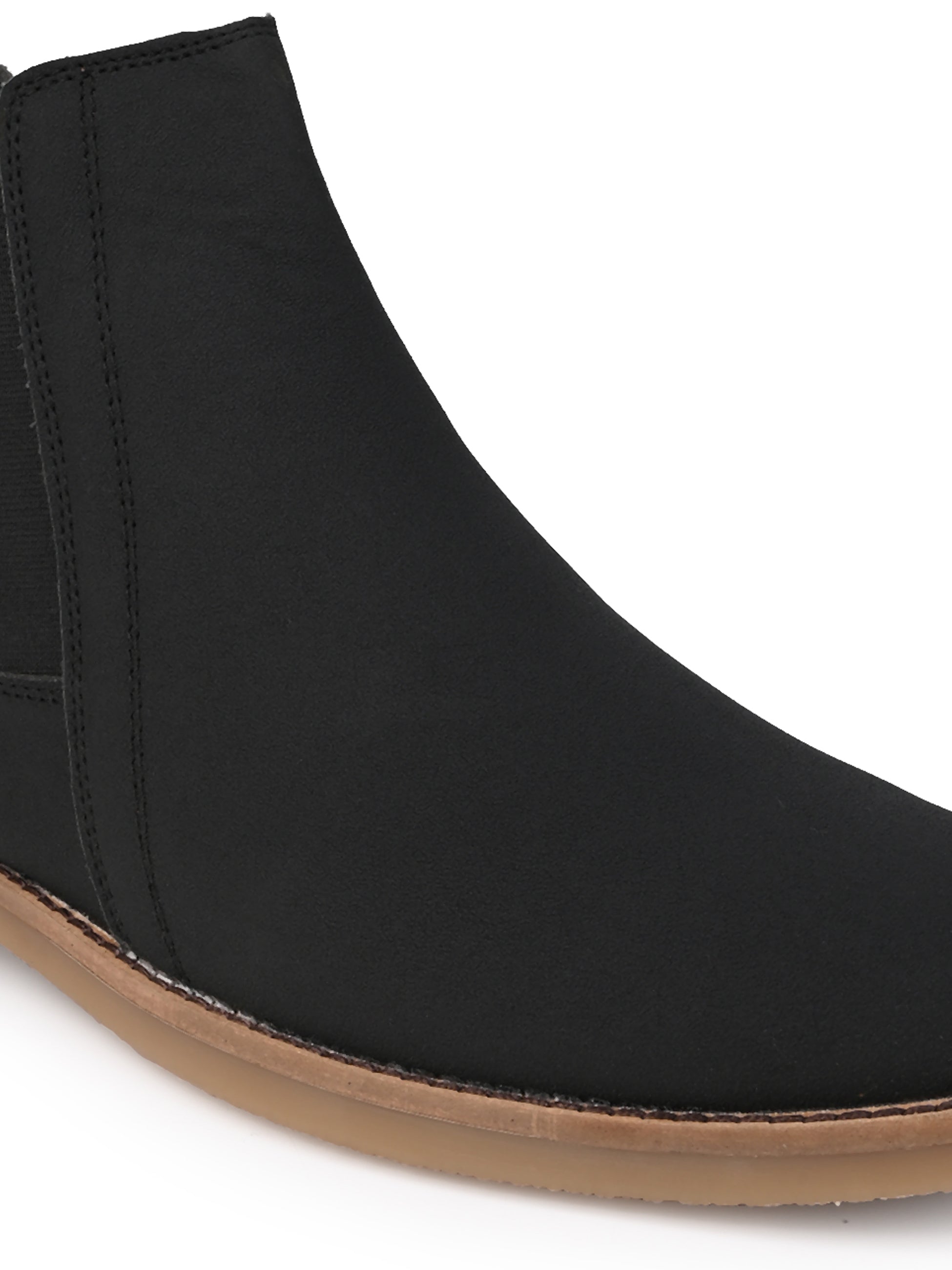 Men Mid-Top Round Toe Chelsea Boots