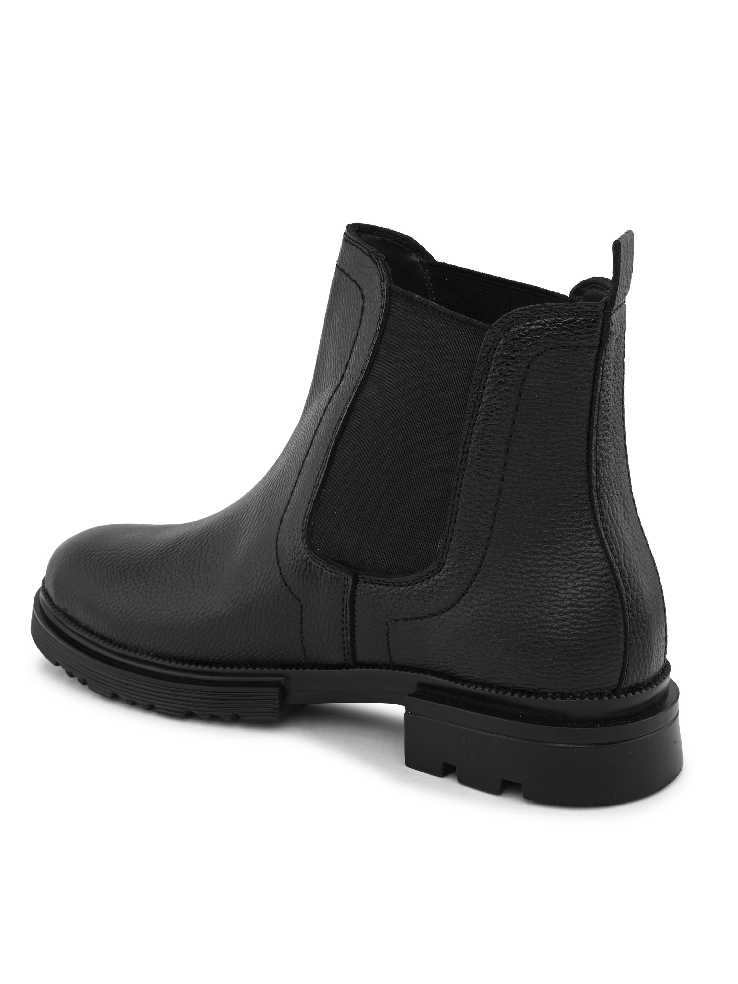 vegan leather casual boots