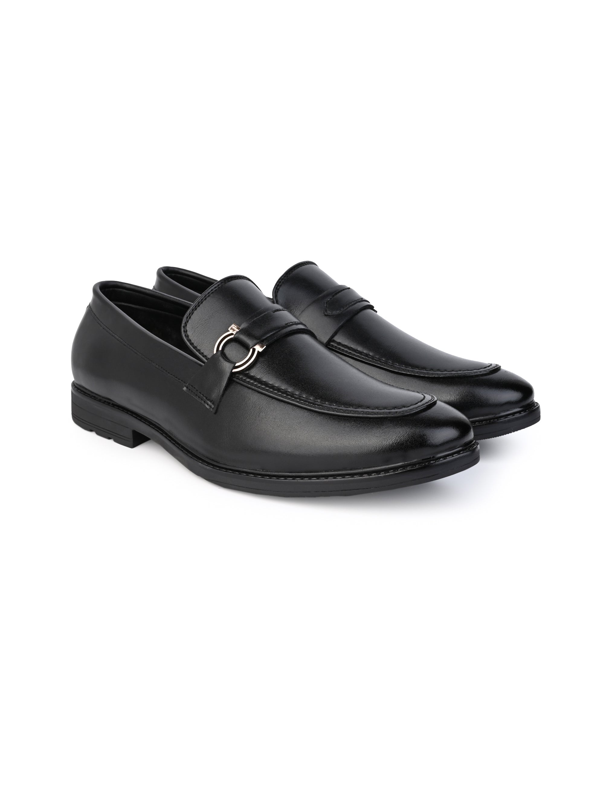 Men's Black  Tan Formal Tassel Loafer