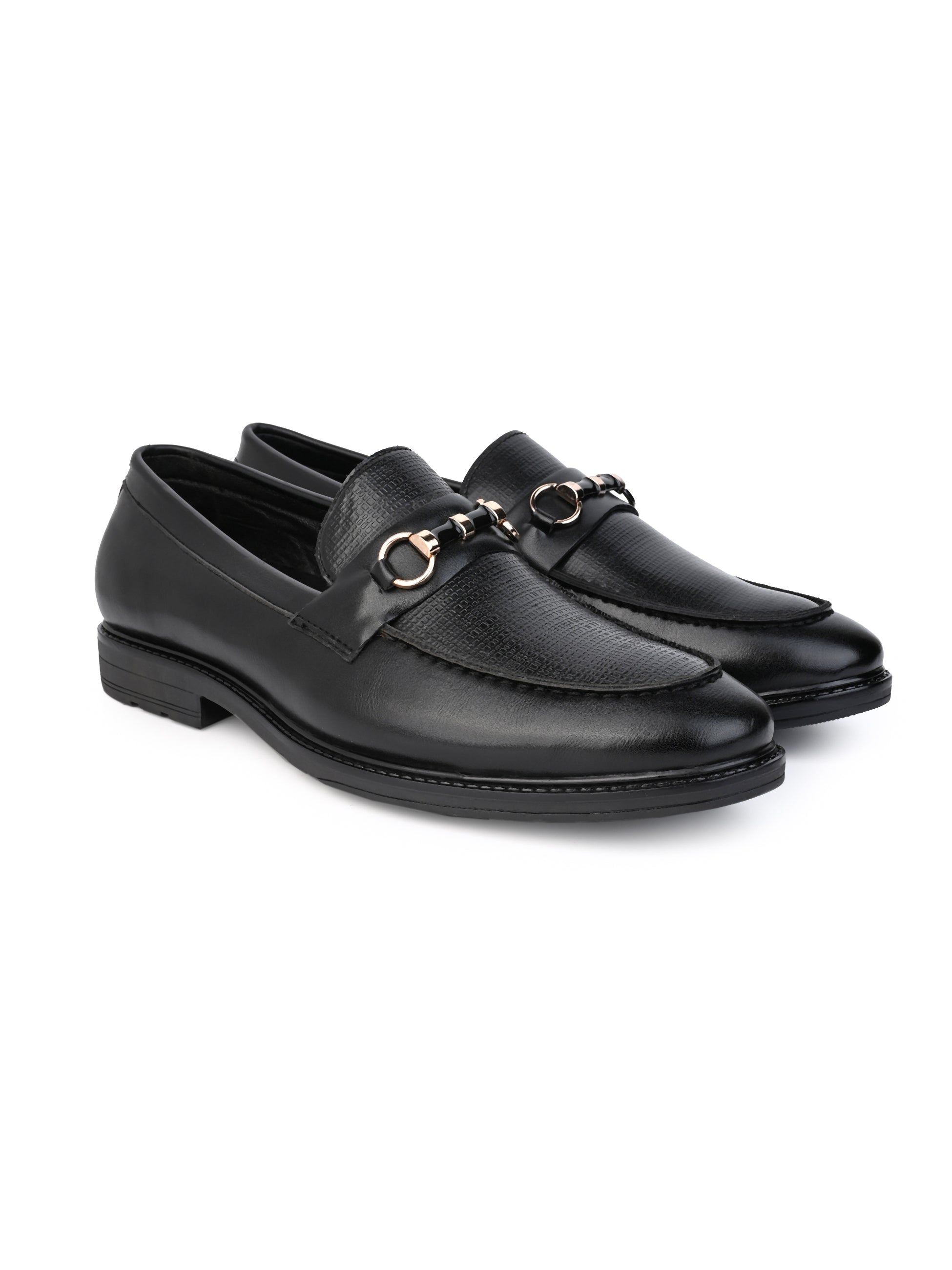 Men's Black  Tan Formal  Loafer