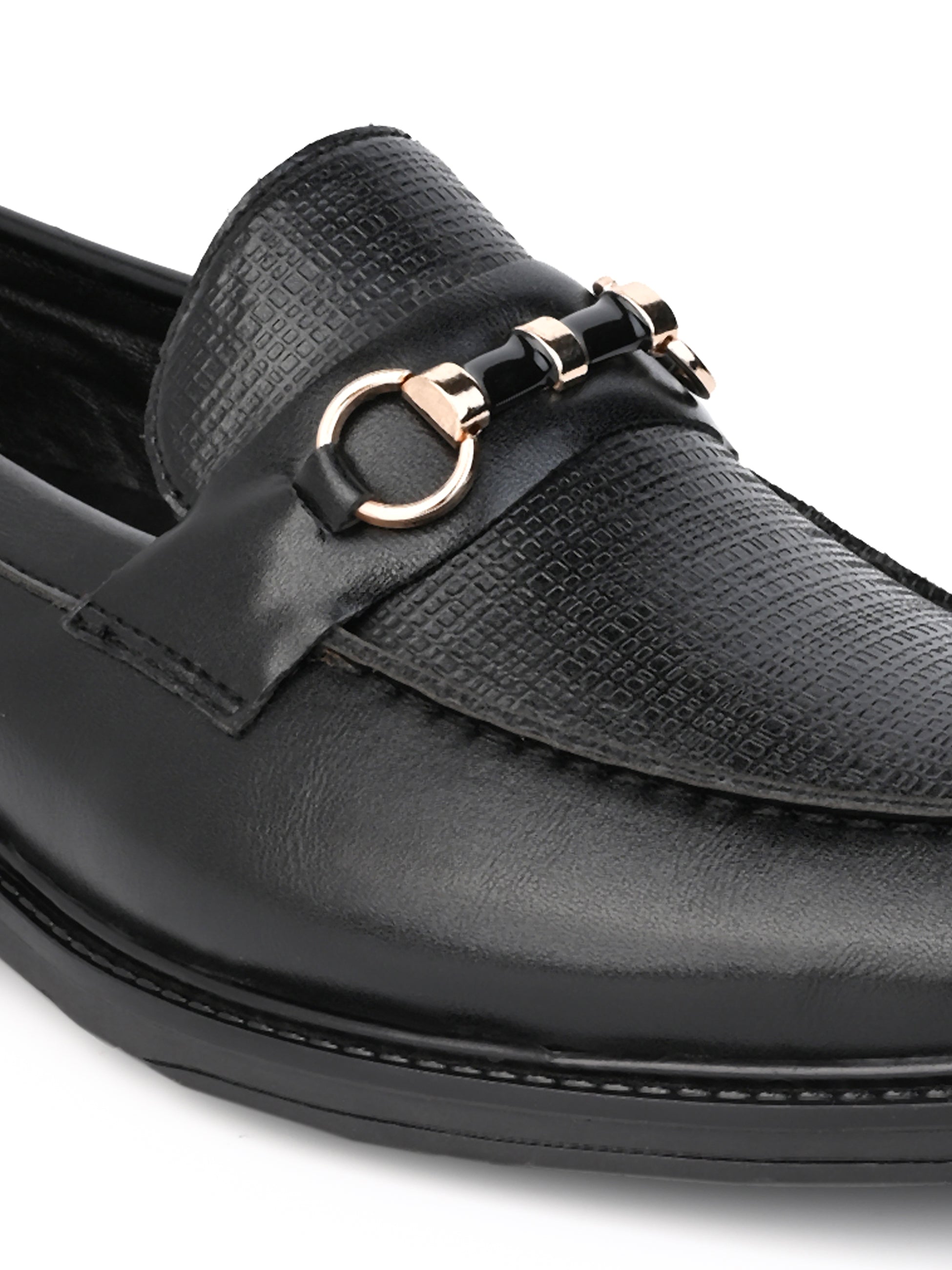 Men's Black  Tan Formal  Loafer