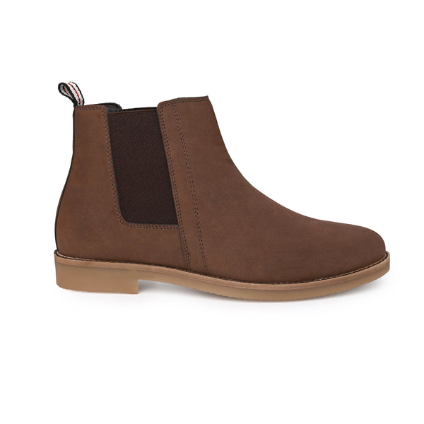 Men Block Heeled Round Toe Chelsea Boots1