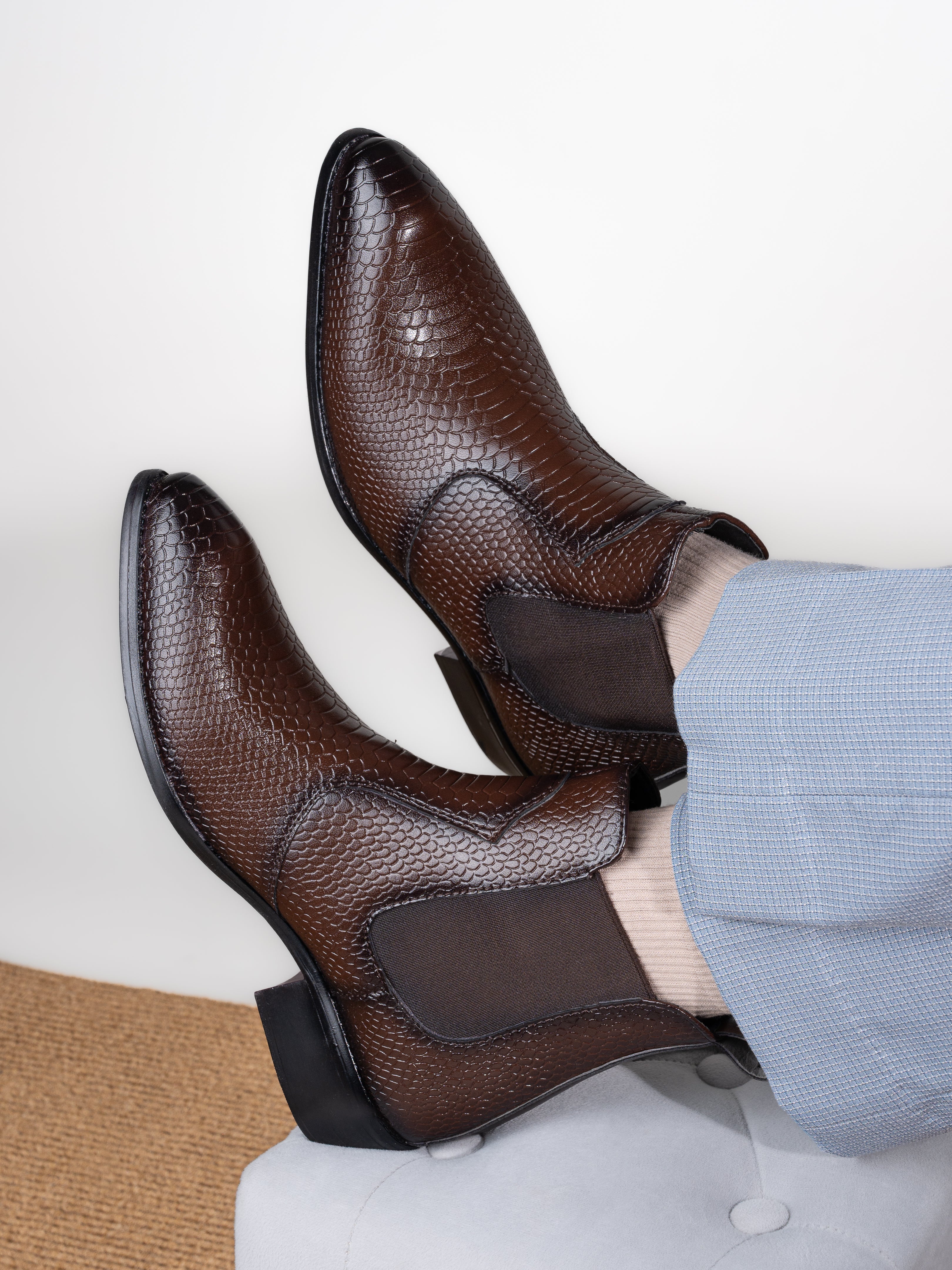 Men Chelsea Block Boots