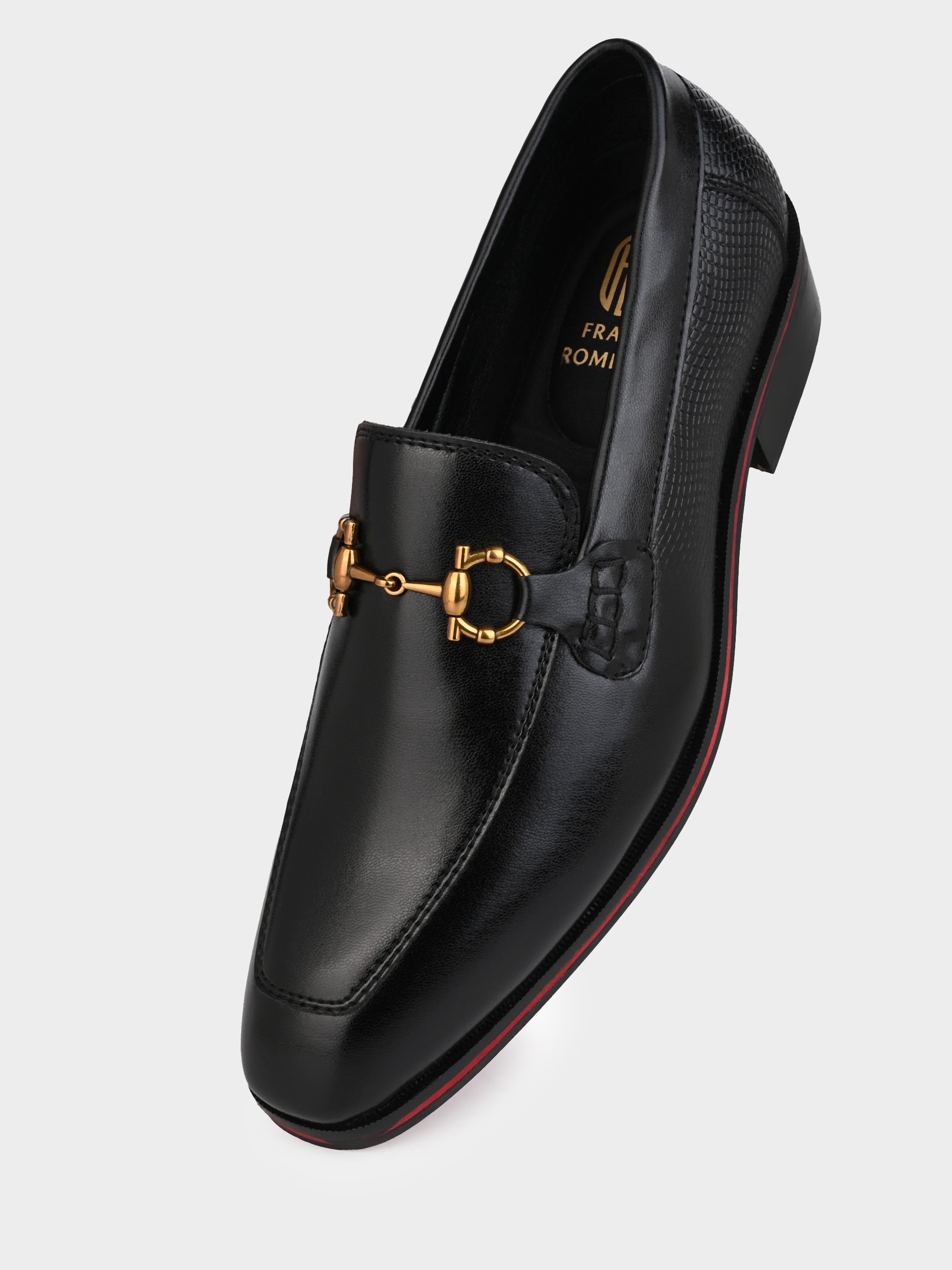 Men's Handcrafted Textured Loafers with Cuban Heels