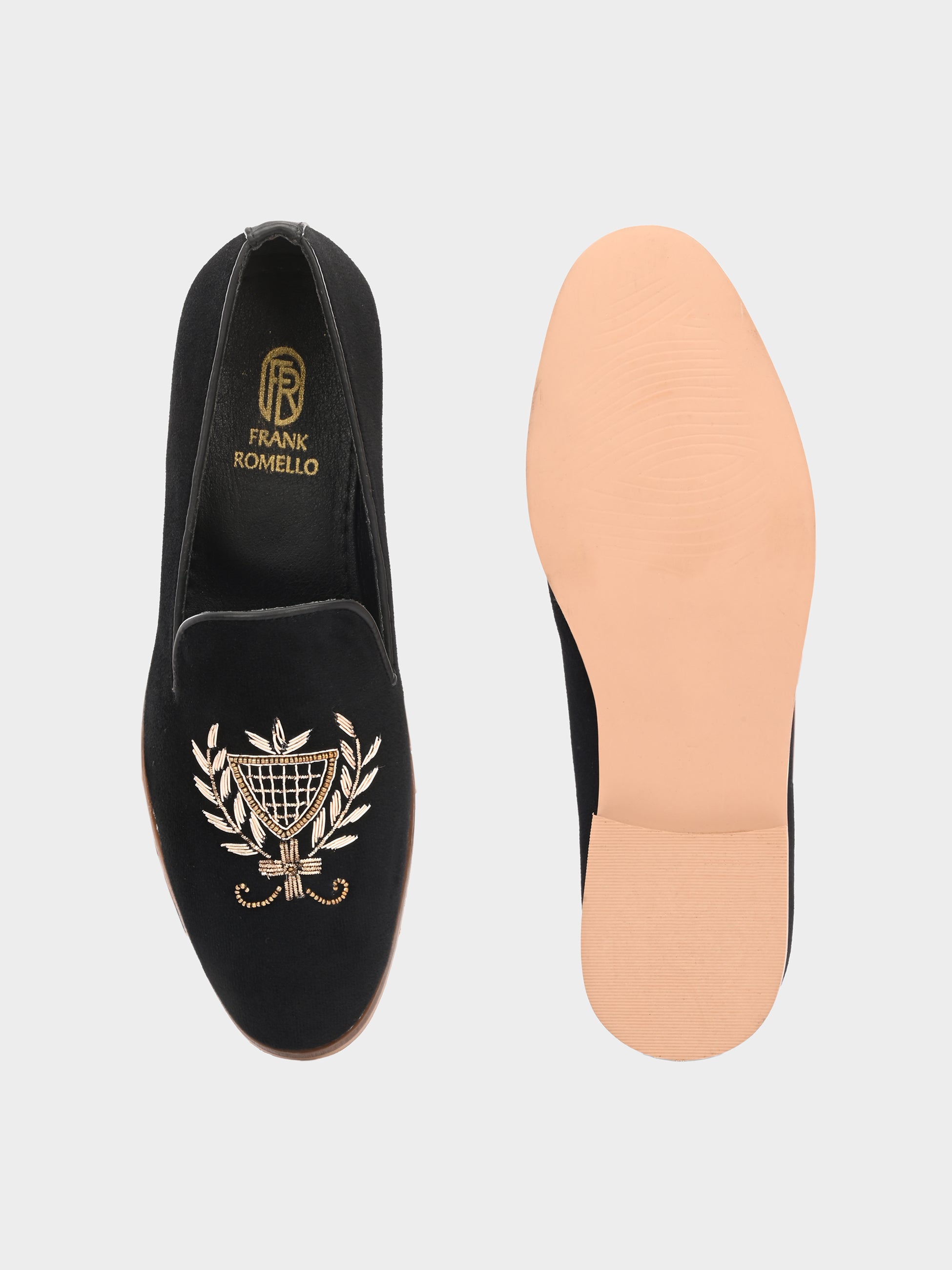 FRANKROMELLO Men Textured Loafers
