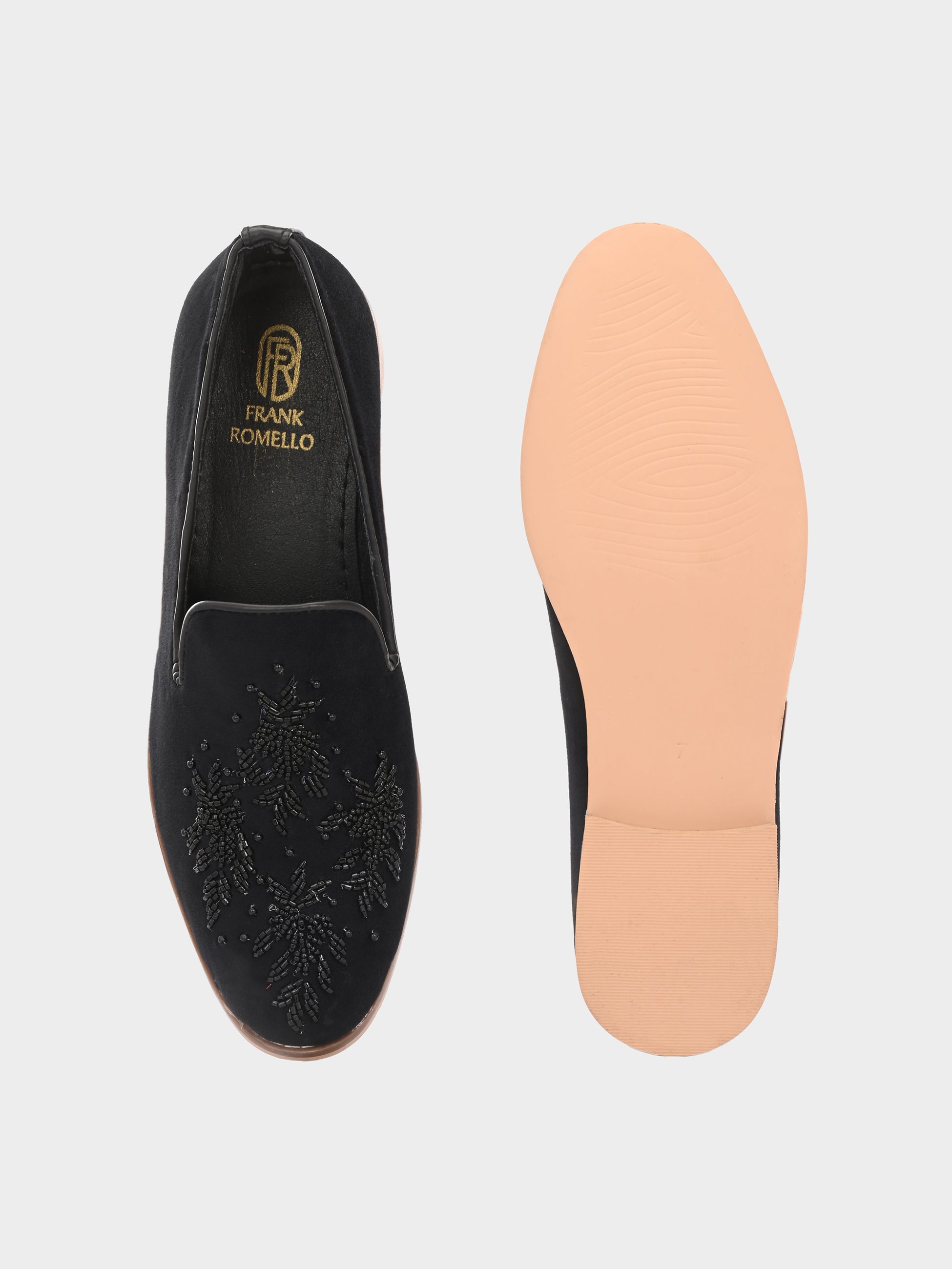 FRANKROMELLO Men Textured Loafers