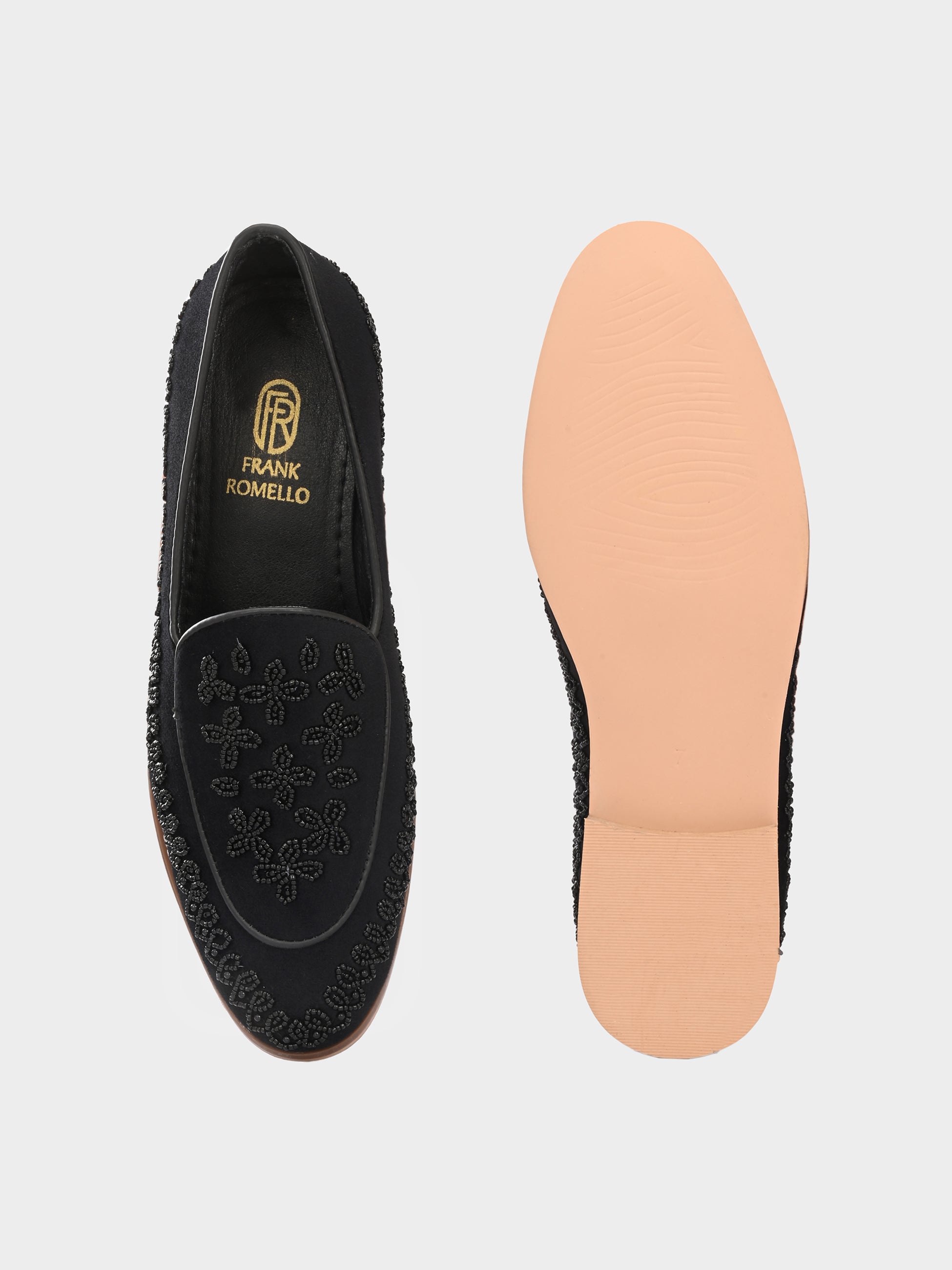 FRANKROMELLO Men Textured Loafers