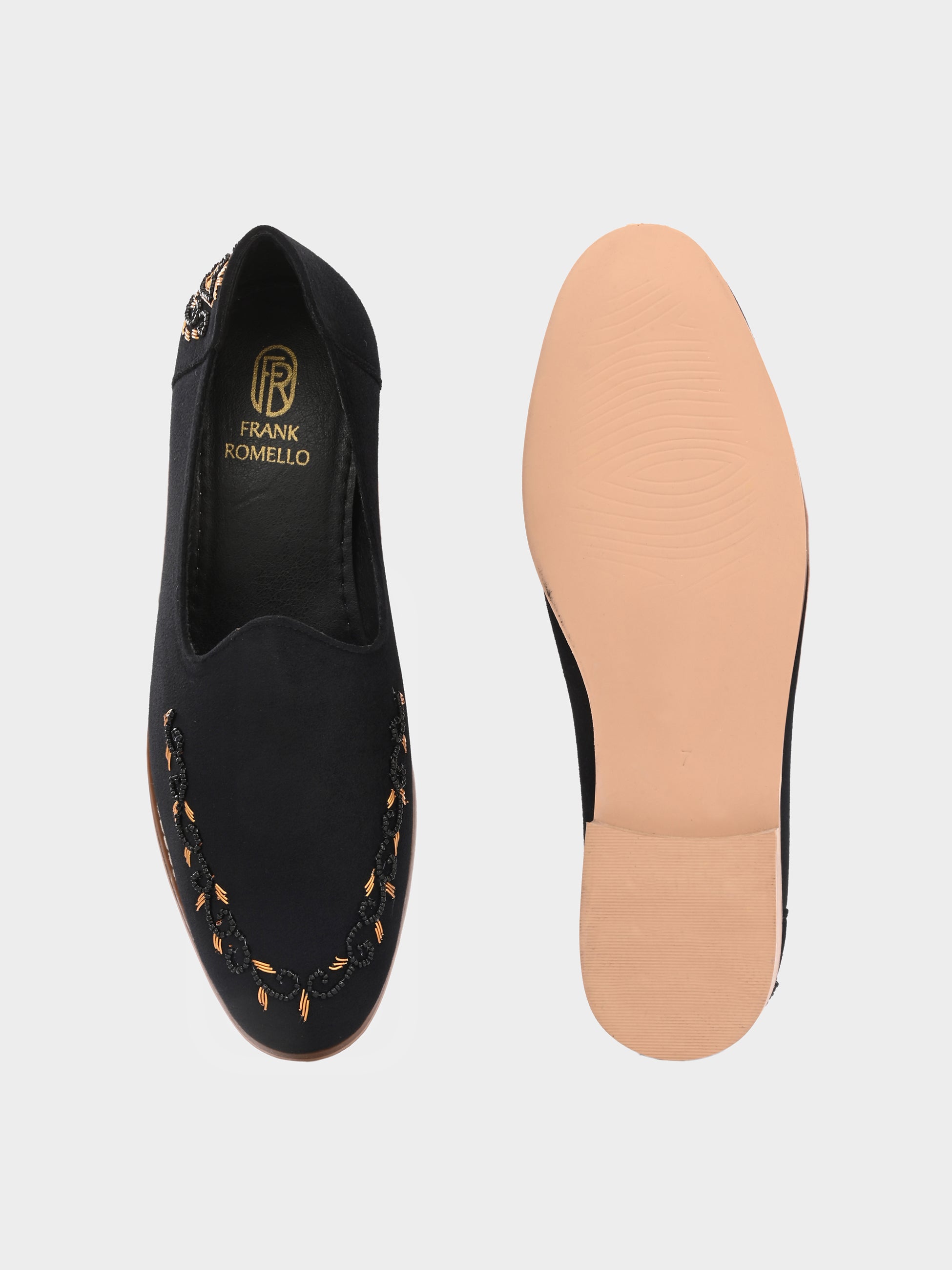 FRANKROMELLO Men Textured Loafers