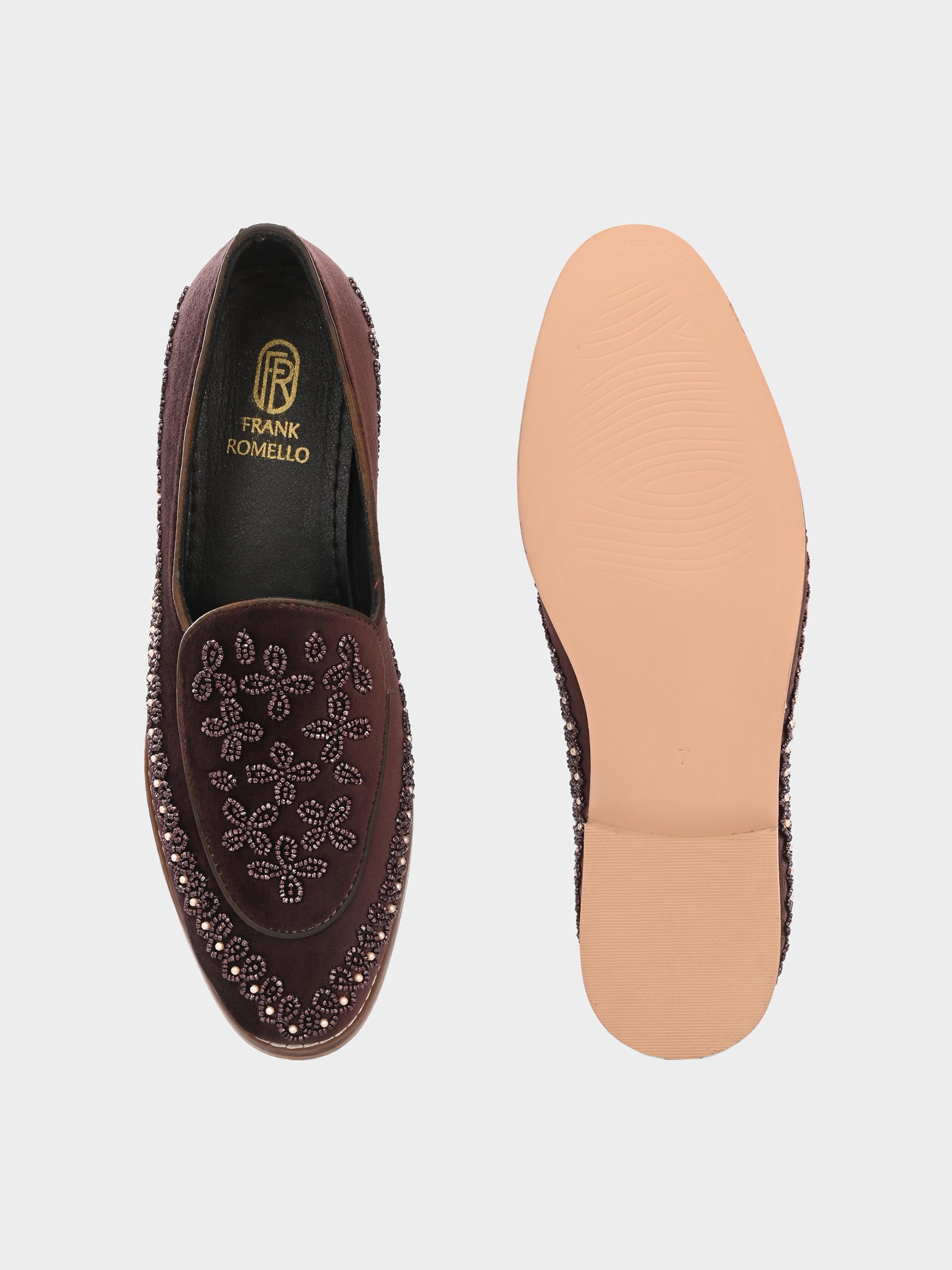 FRANKROMELLO Men Textured Loafers