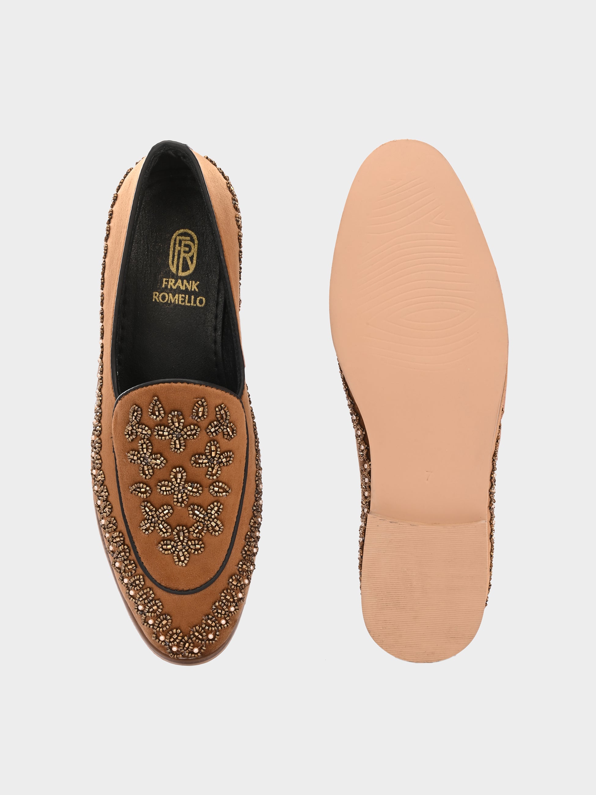 FRANKROMELLO Men Textured Loafers