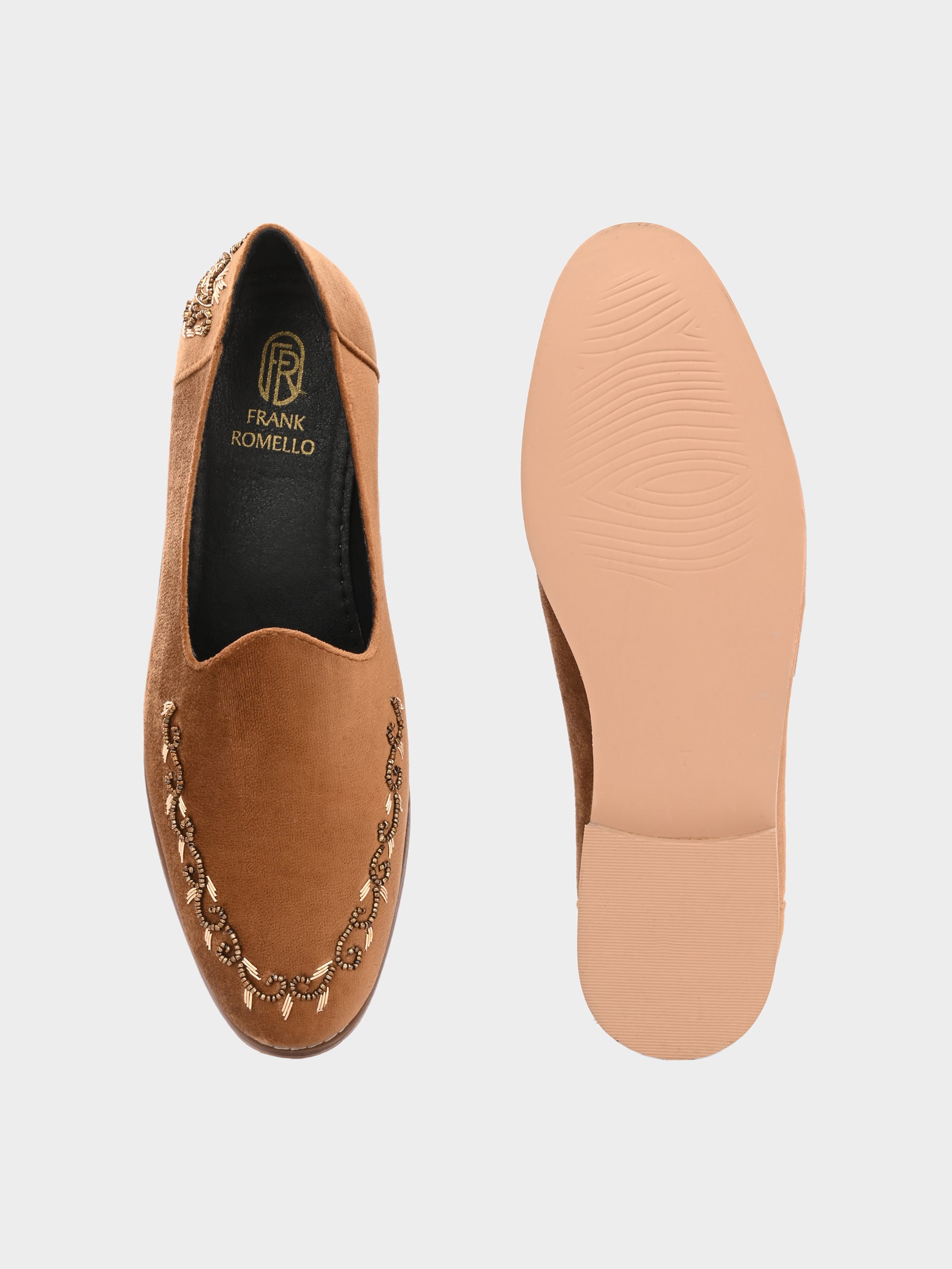 FRANKROMELLO Men Textured Loafers