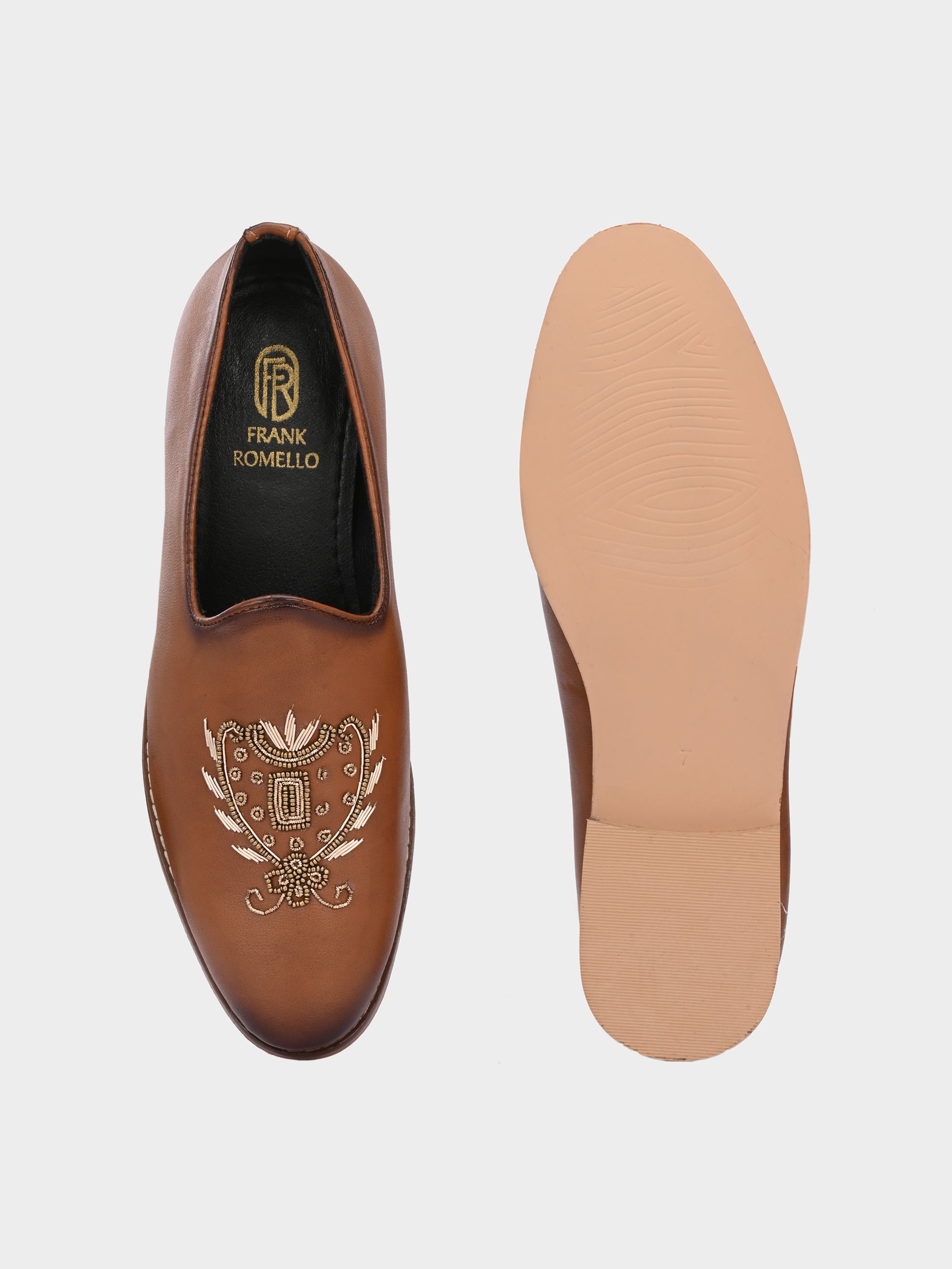 FRANKROMELLO Men Textured Loafers