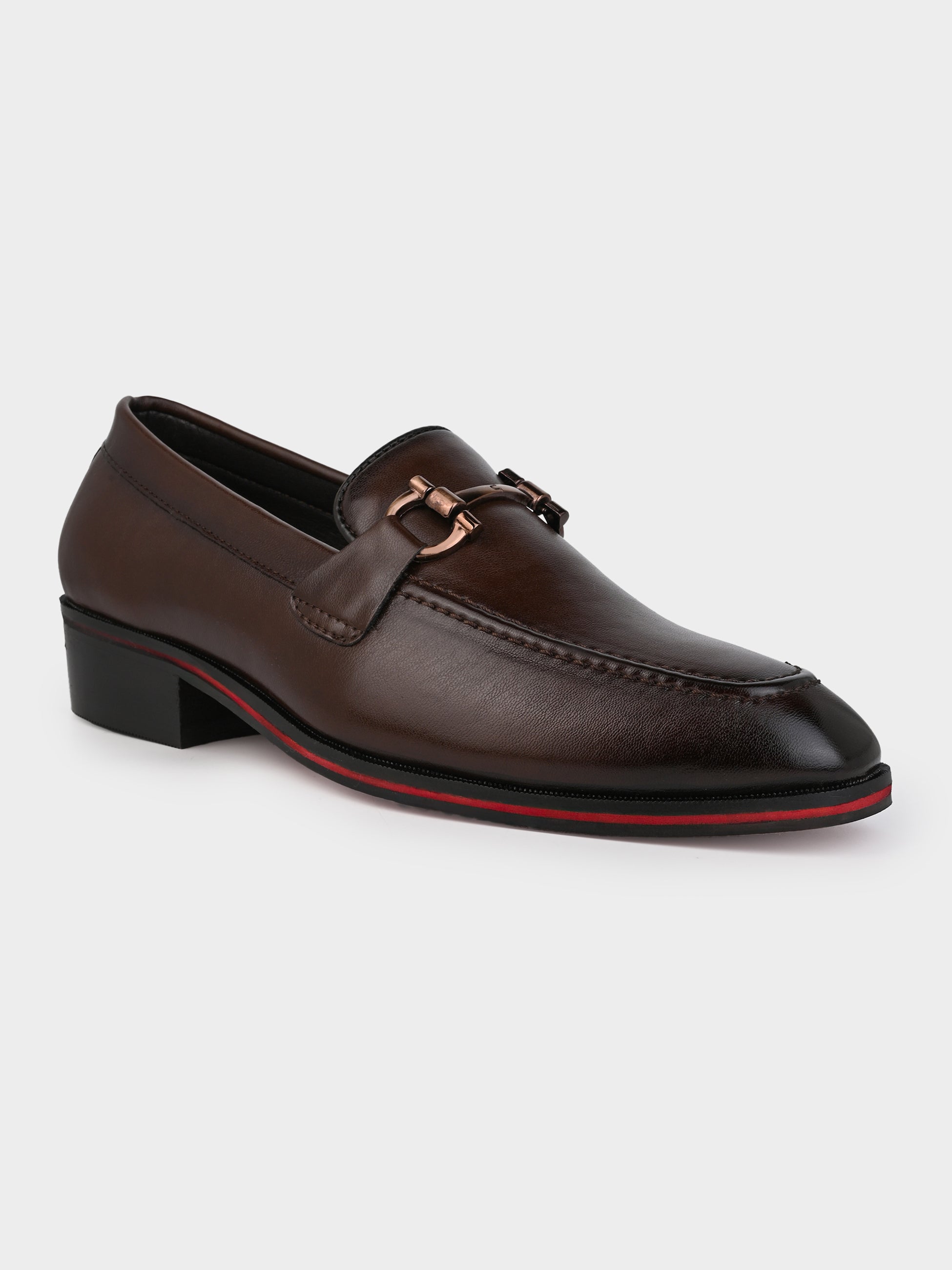 Men's Handcrafted Textured Loafers with Cuban Heels