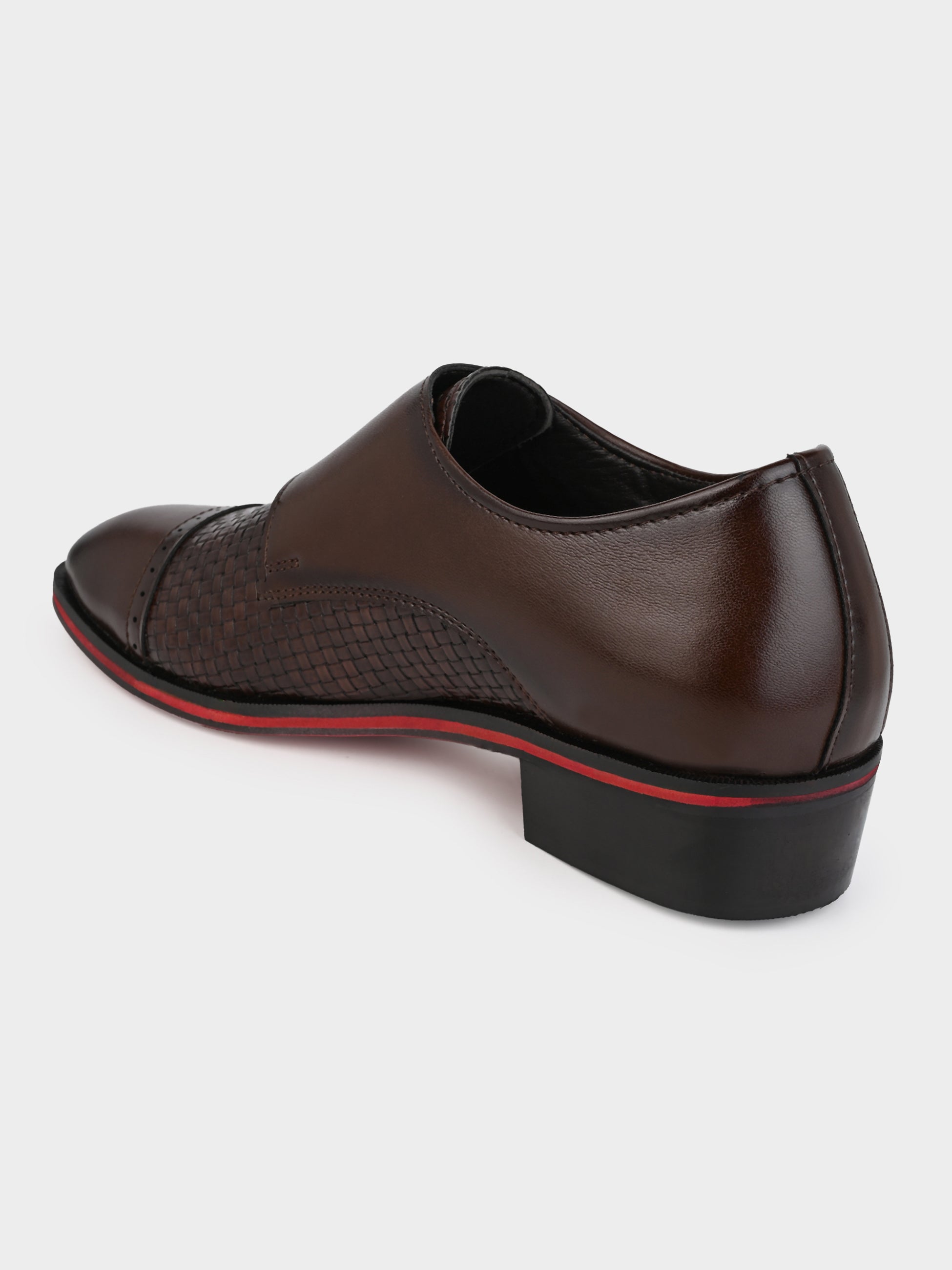 Men's Handcrafted Textured Loafers with Cuban Heels
