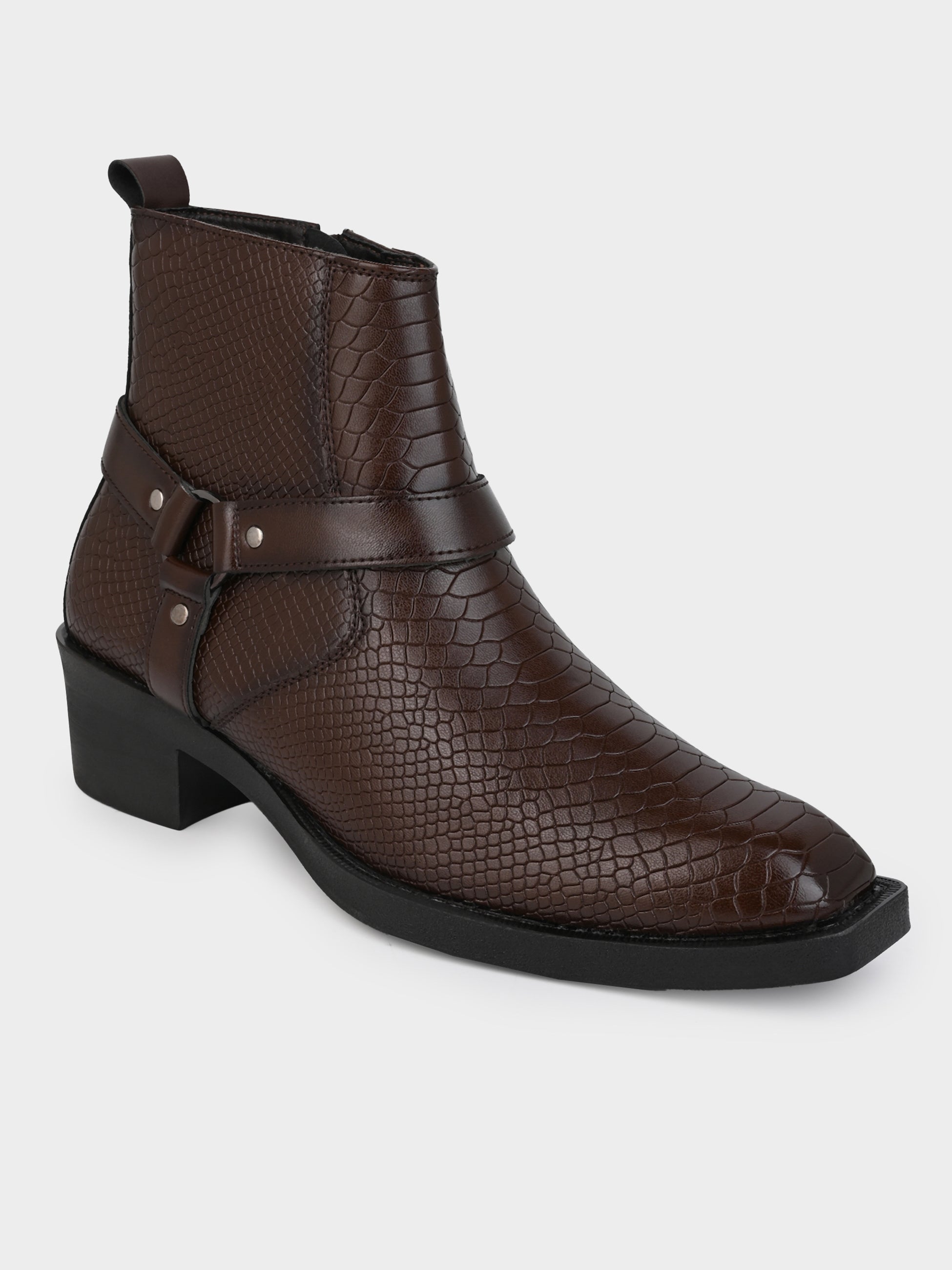 Men Premium Textured Ankle Boots