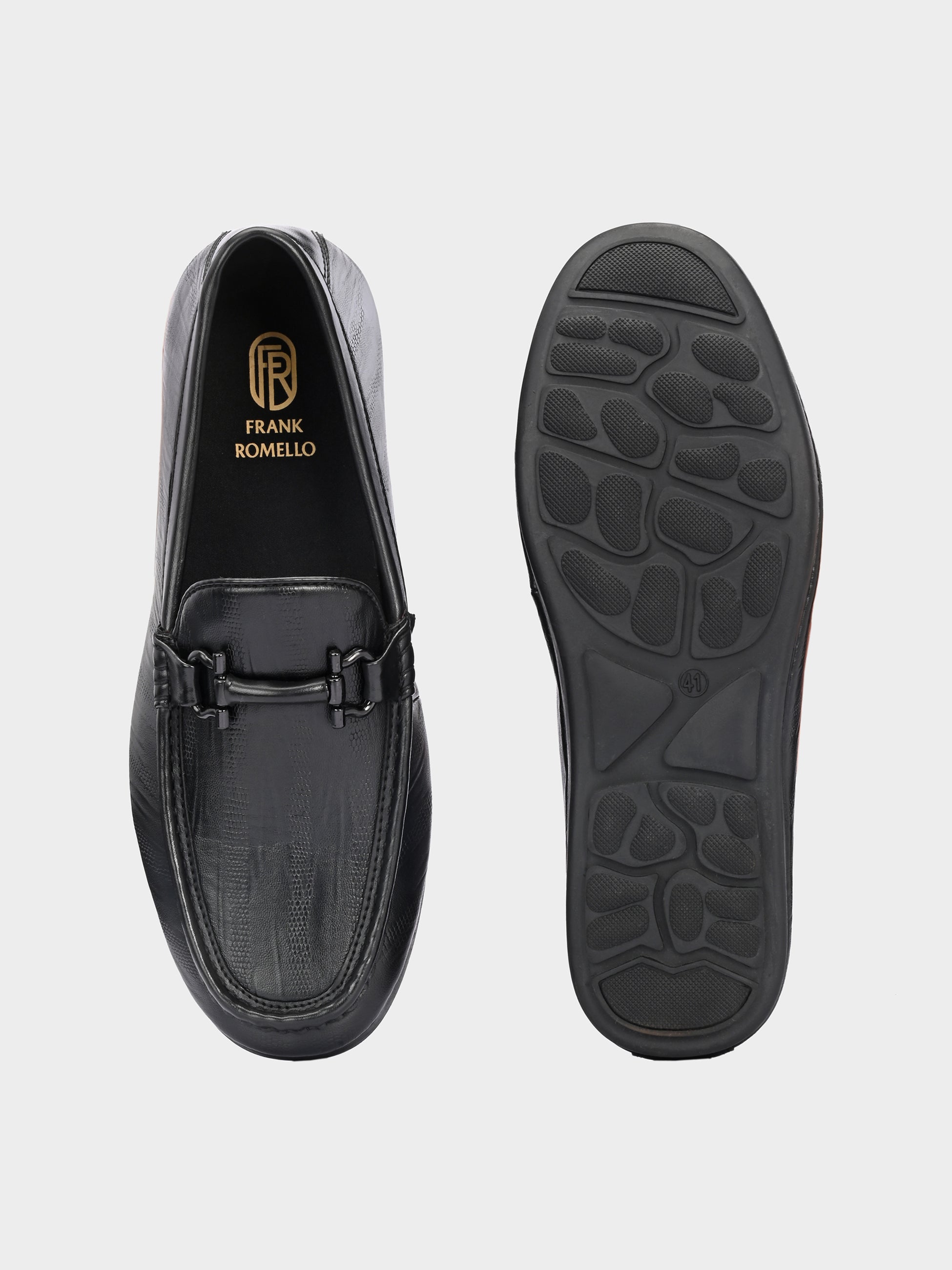 FRANKROMELLO Men Textured Loafers