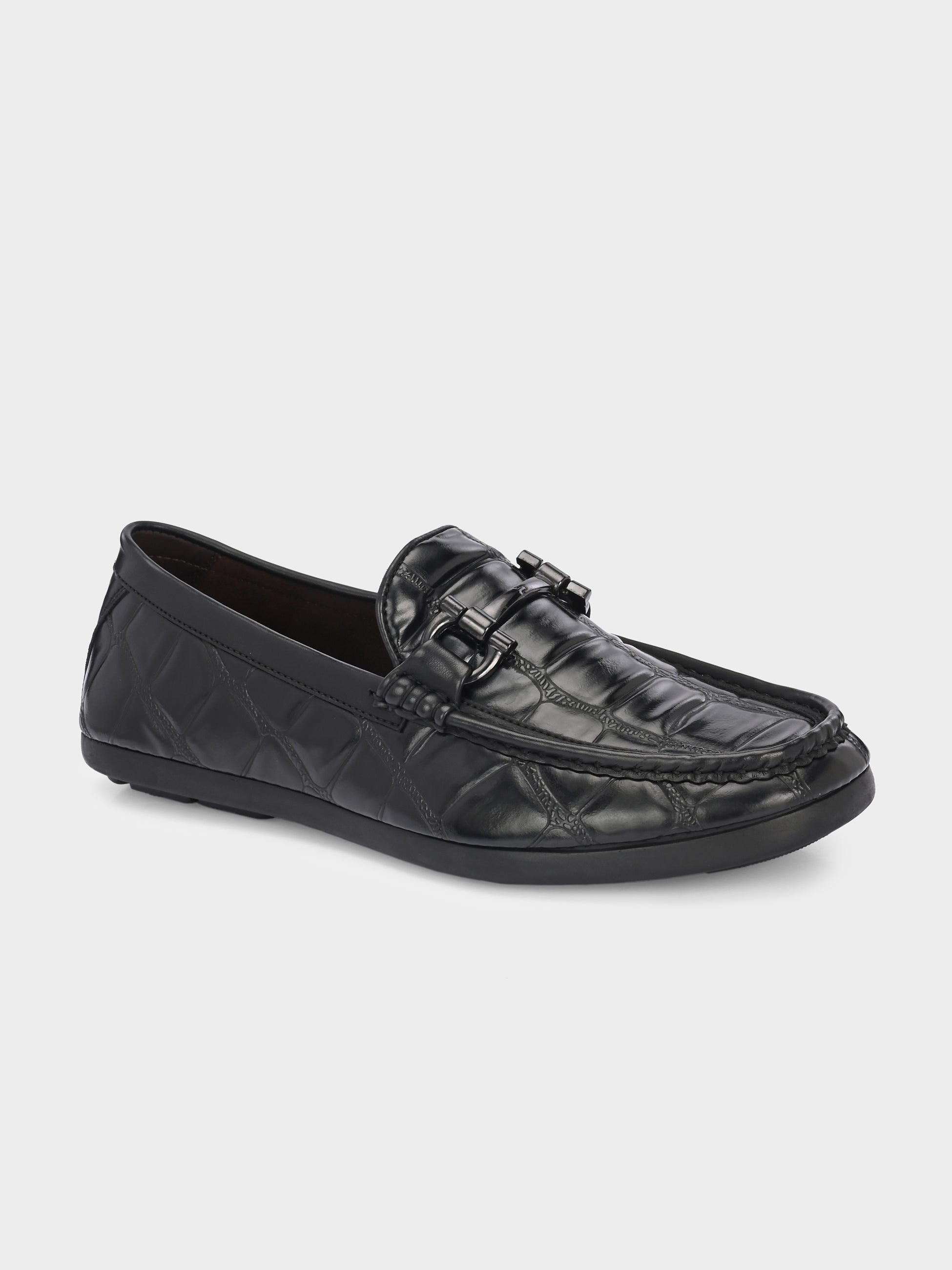 FRANKROMELLO Men Textured Loafers