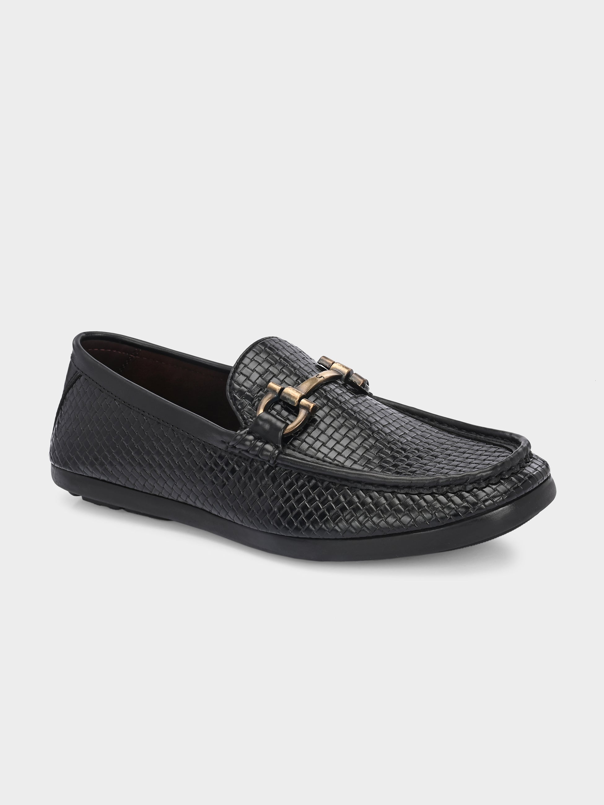FRANKROMELLO Men Woven Design Loafers