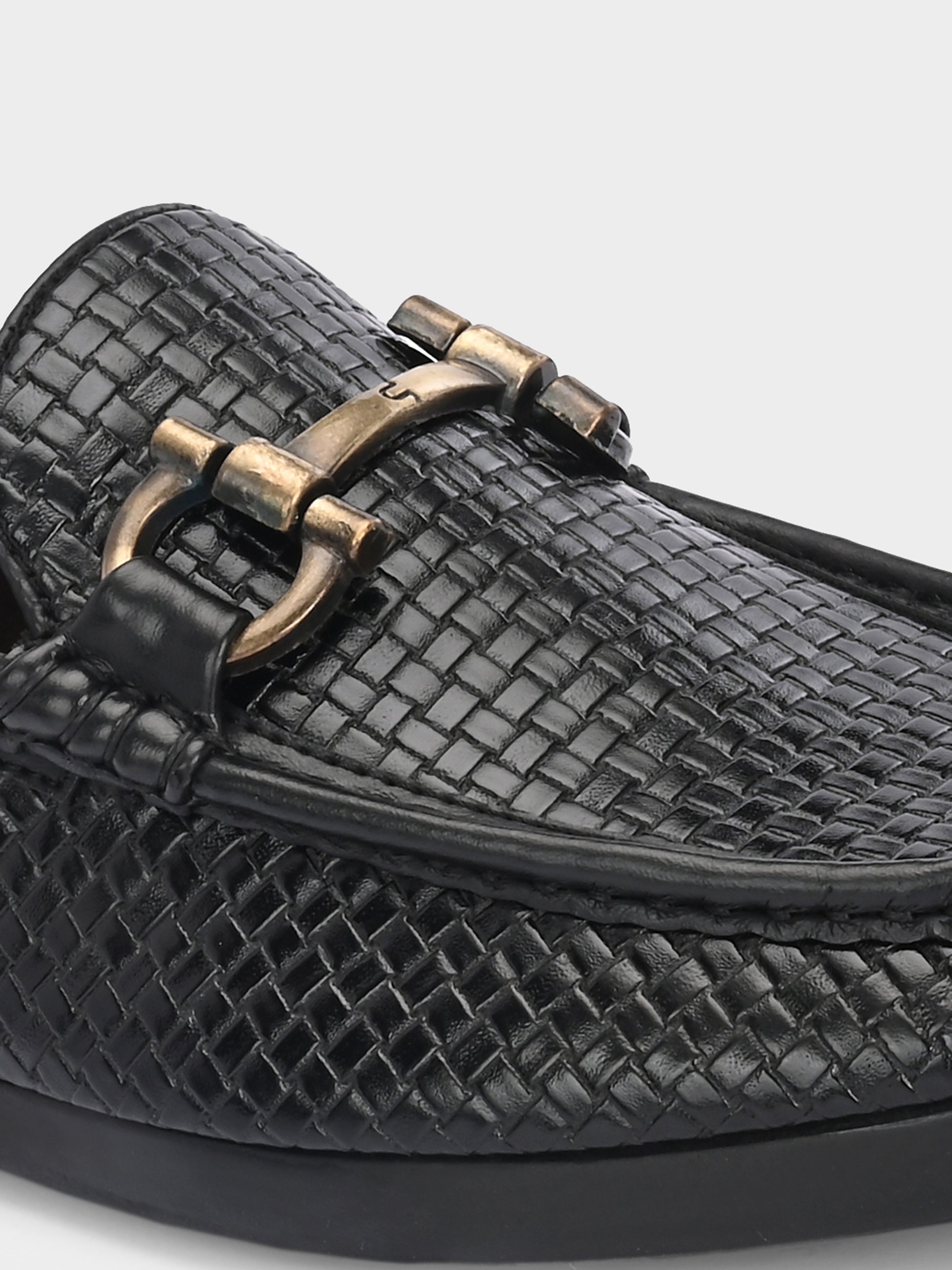 FRANKROMELLO Men Woven Design Loafers