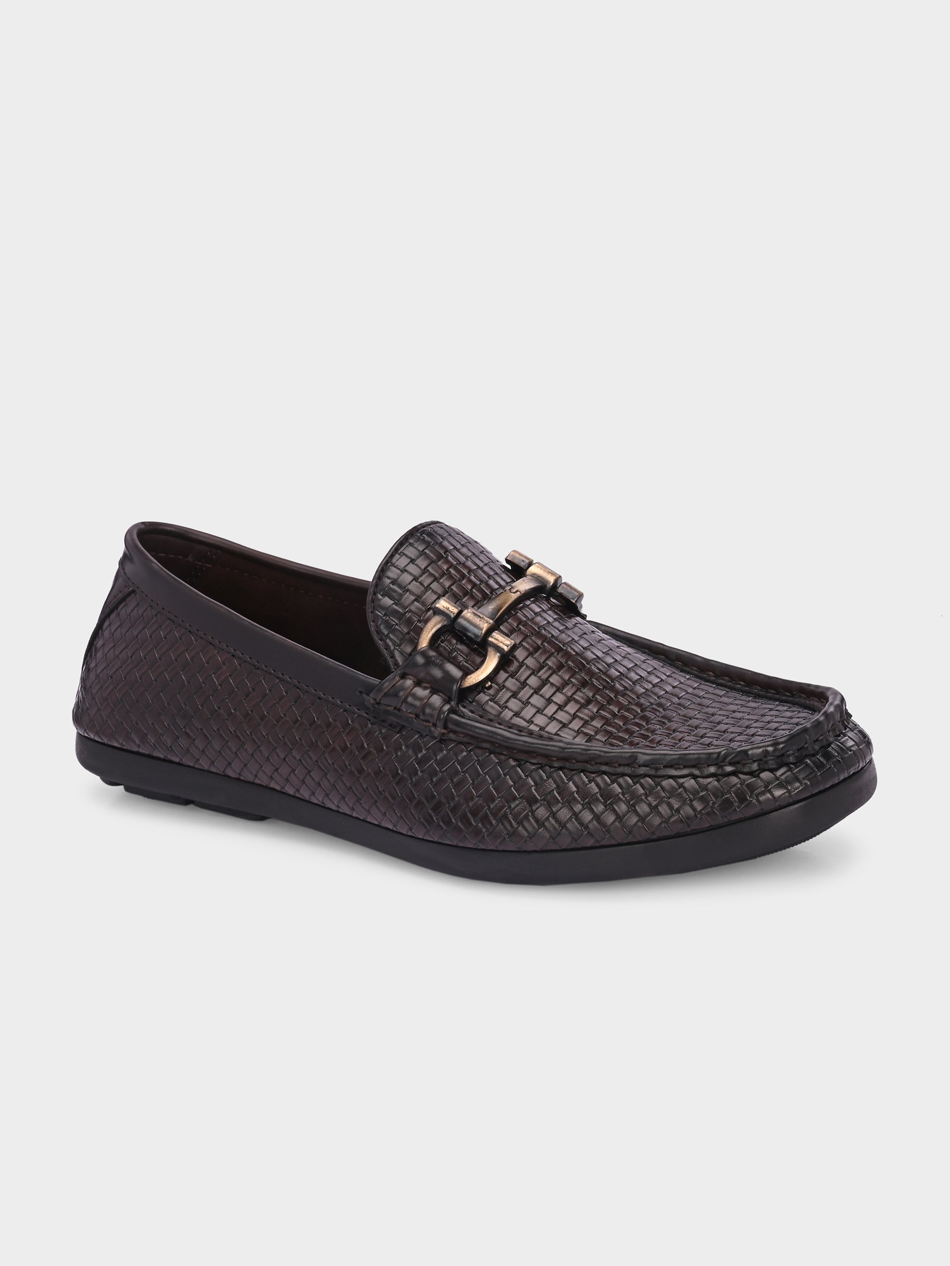 FRANKROMELLO Men Woven Design Loafers
