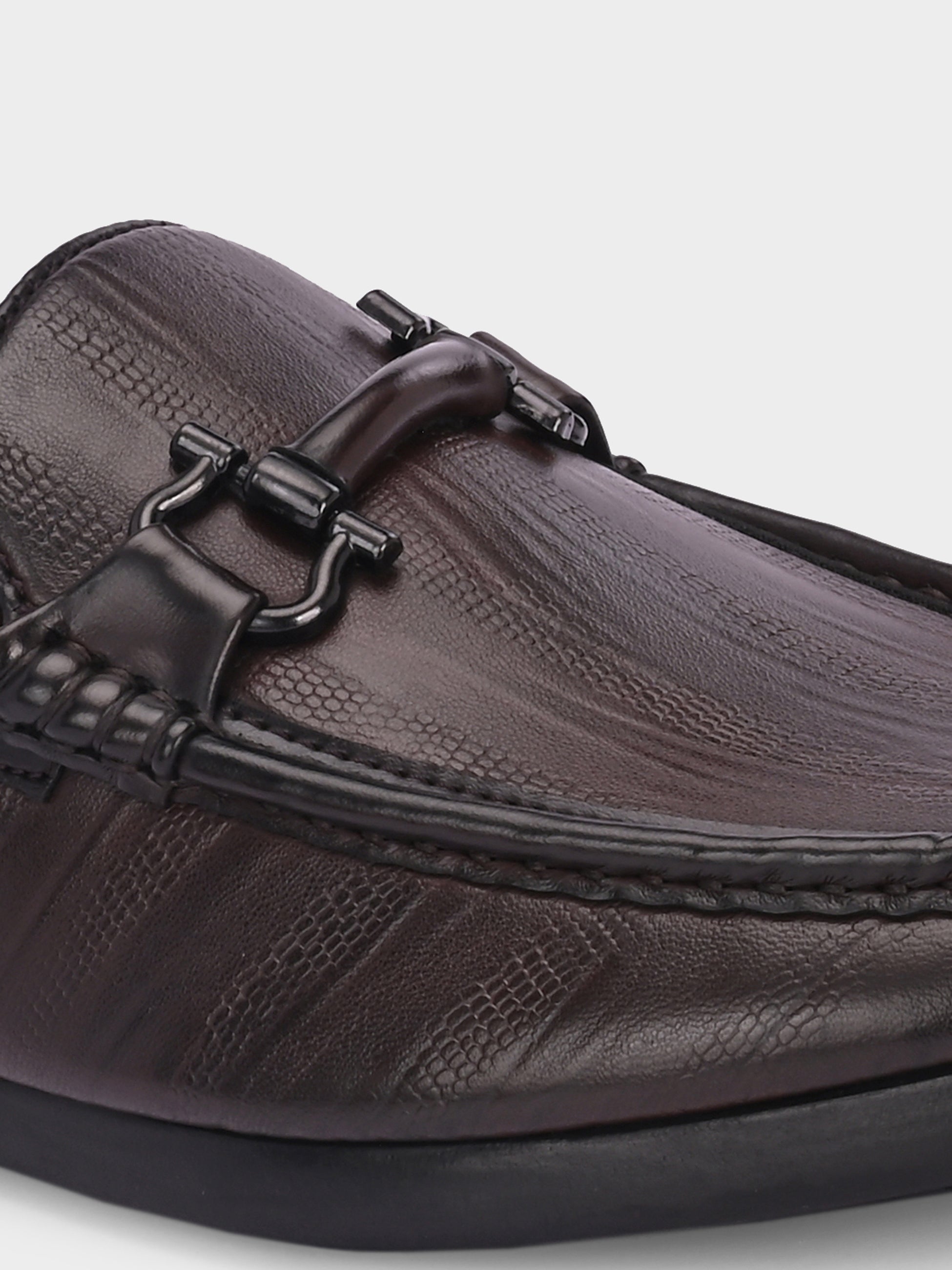 FRANKROMELLO Men Textured Loafers