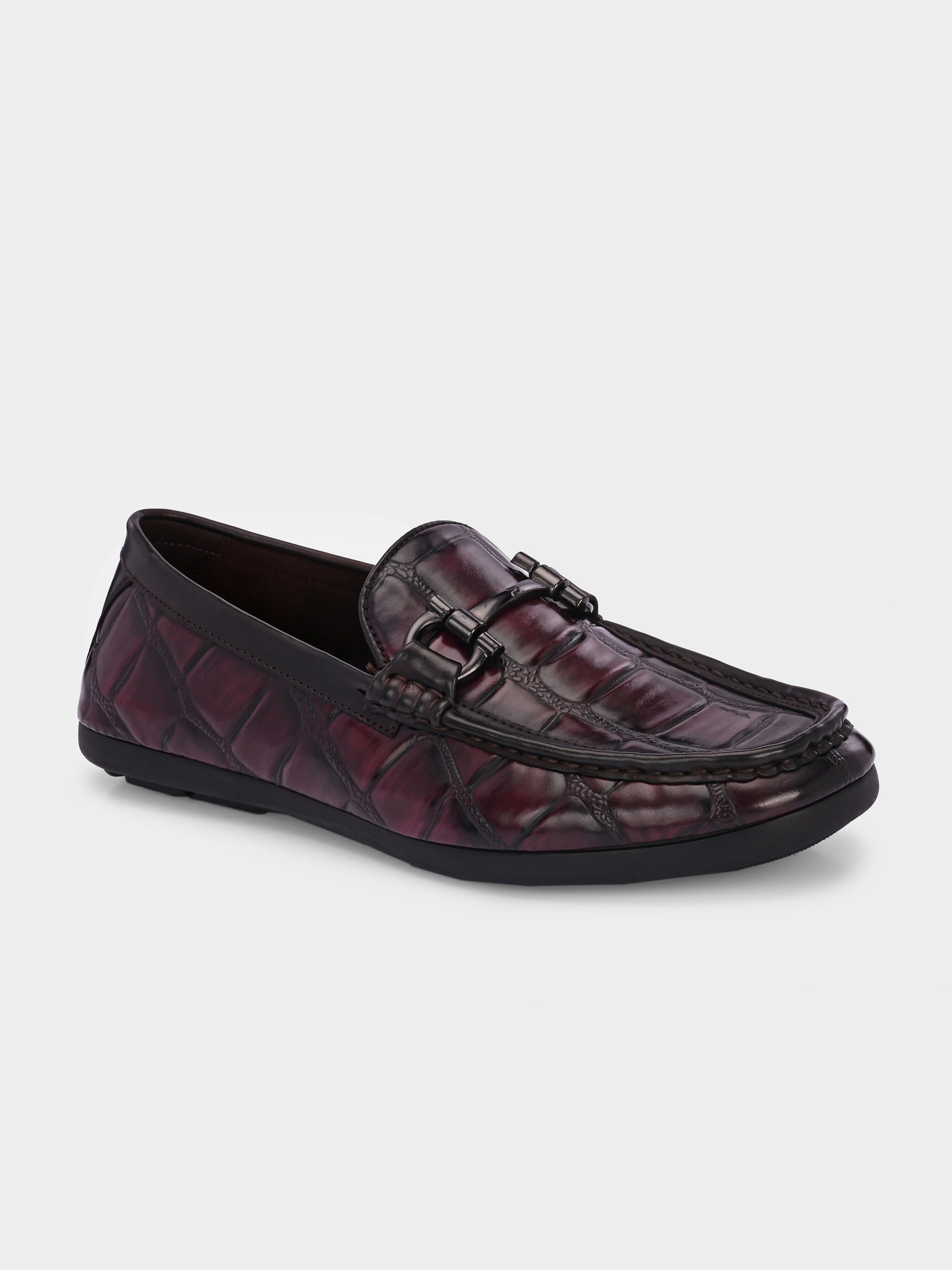 FRANKROMELLO Men Textured Loafers