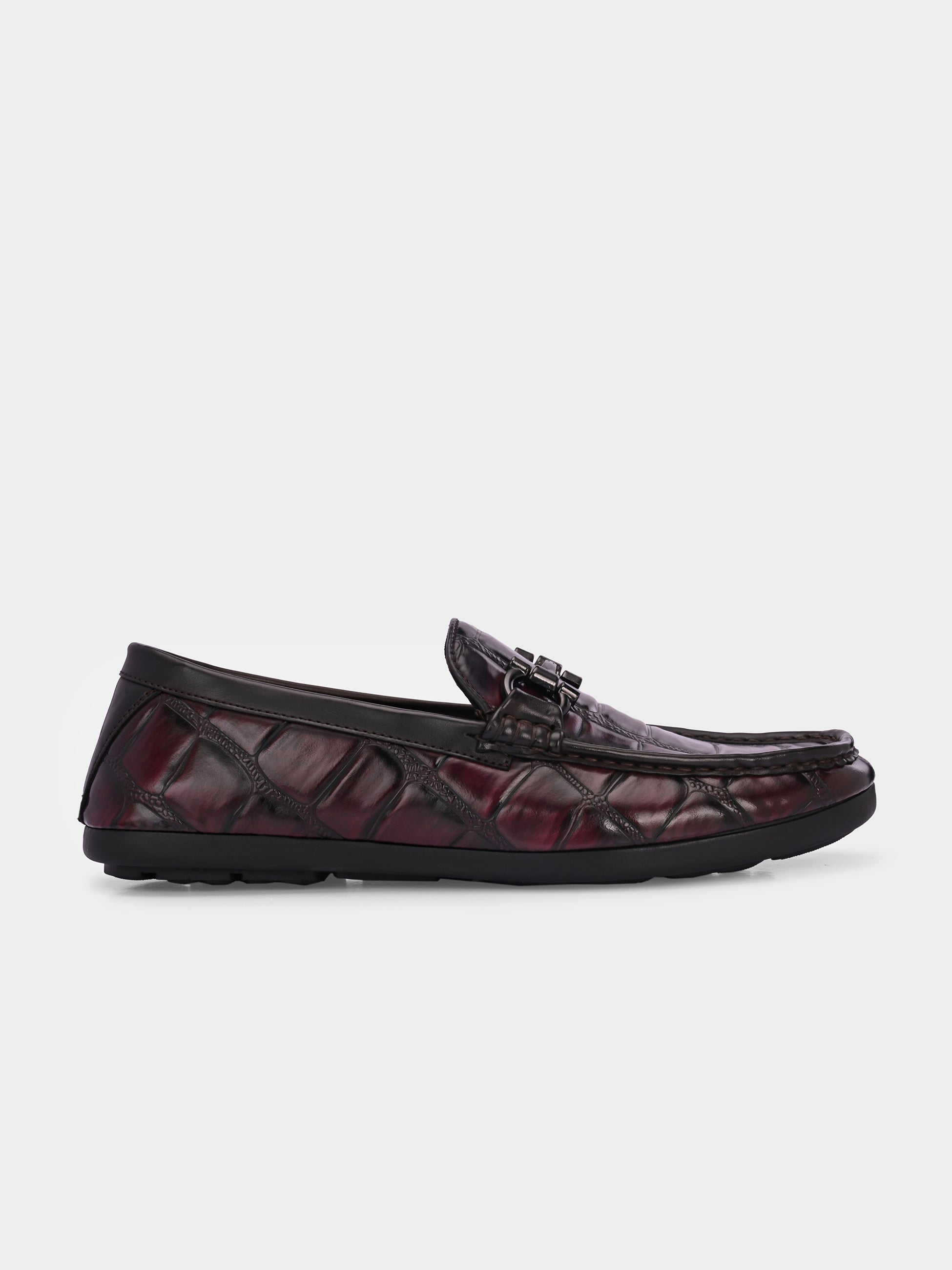 FRANKROMELLO Men Textured Loafers