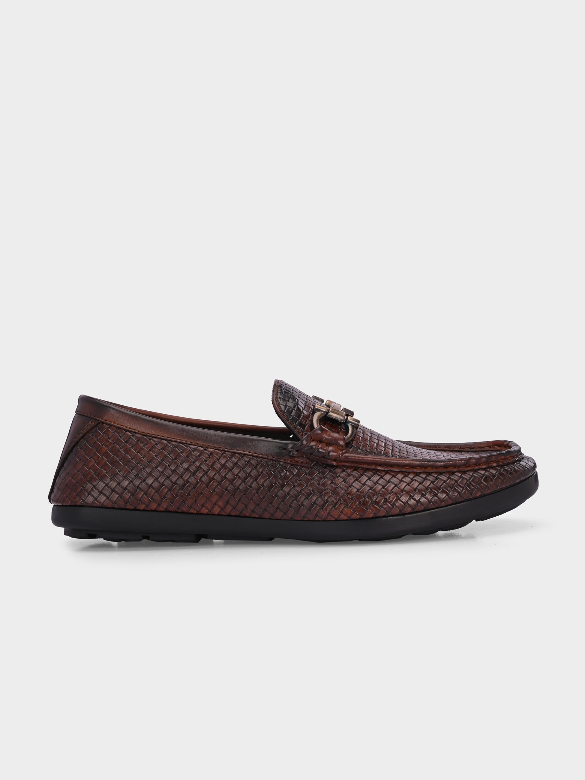 FRANKROMELLO Men Woven Design Loafers