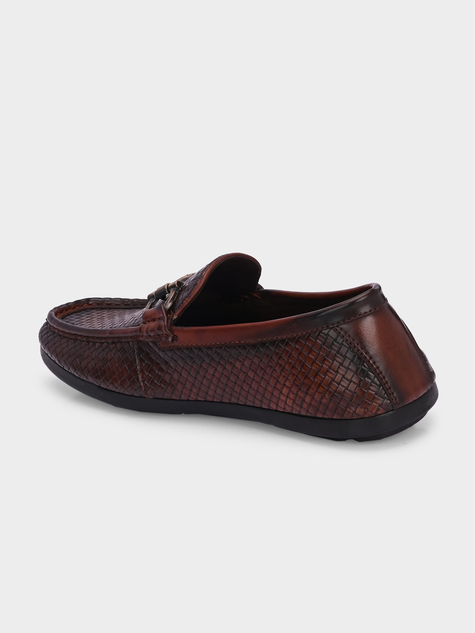 FRANKROMELLO Men Woven Design Loafers