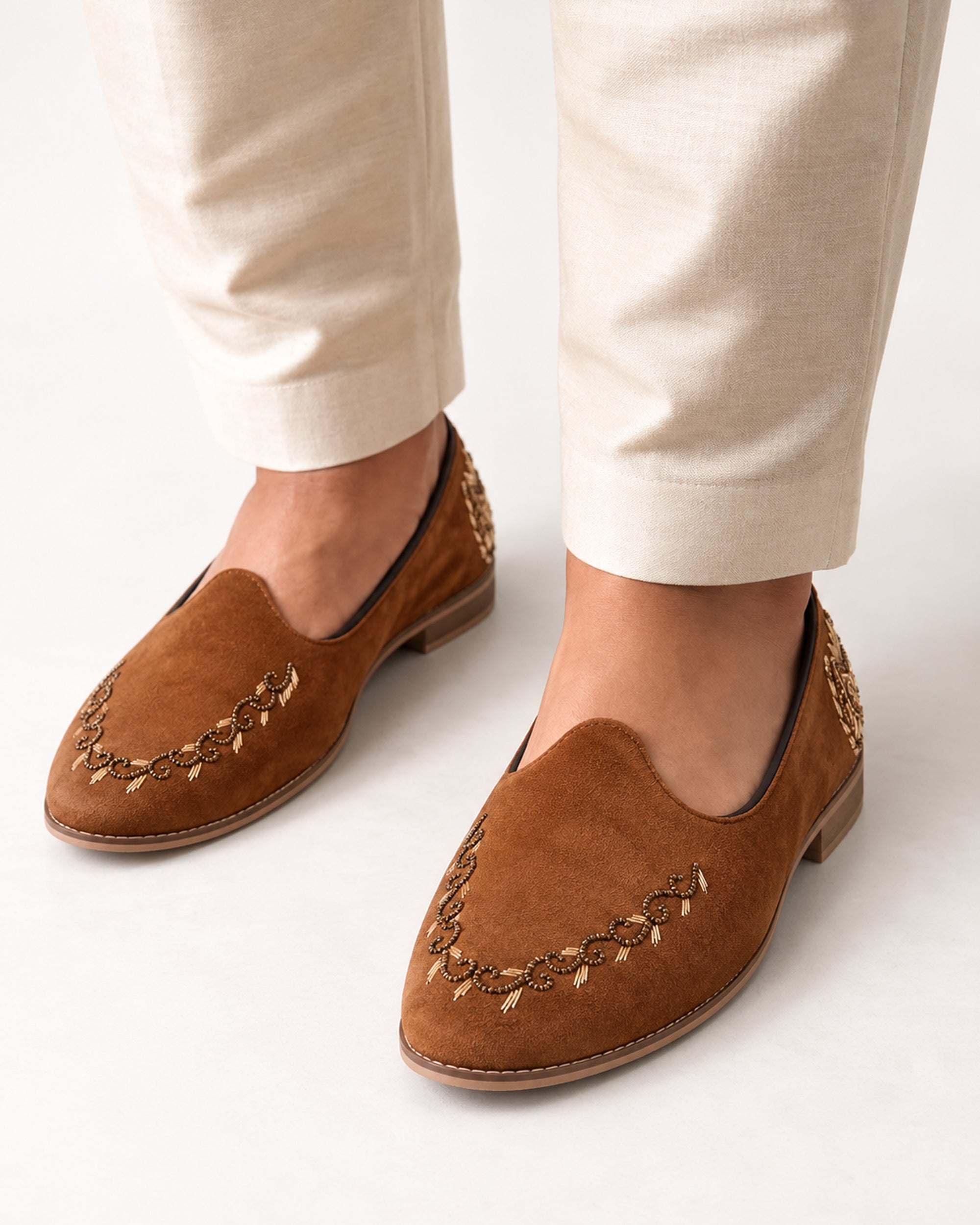 FRANKROMELLO Men Textured Loafers