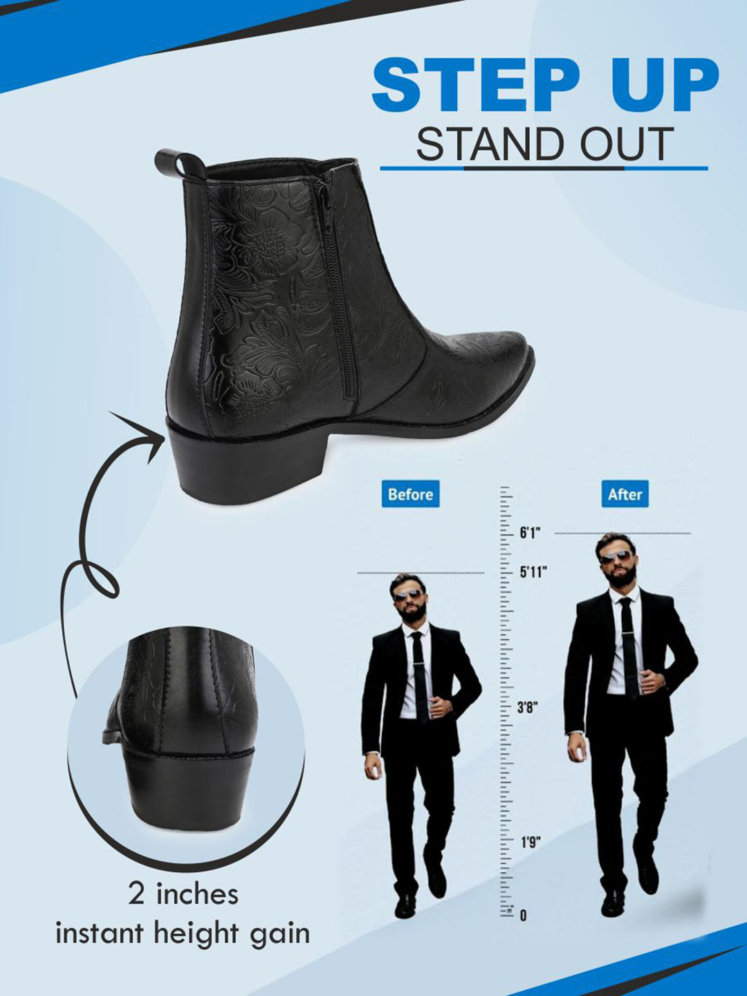 Men Chelsea Block Boots