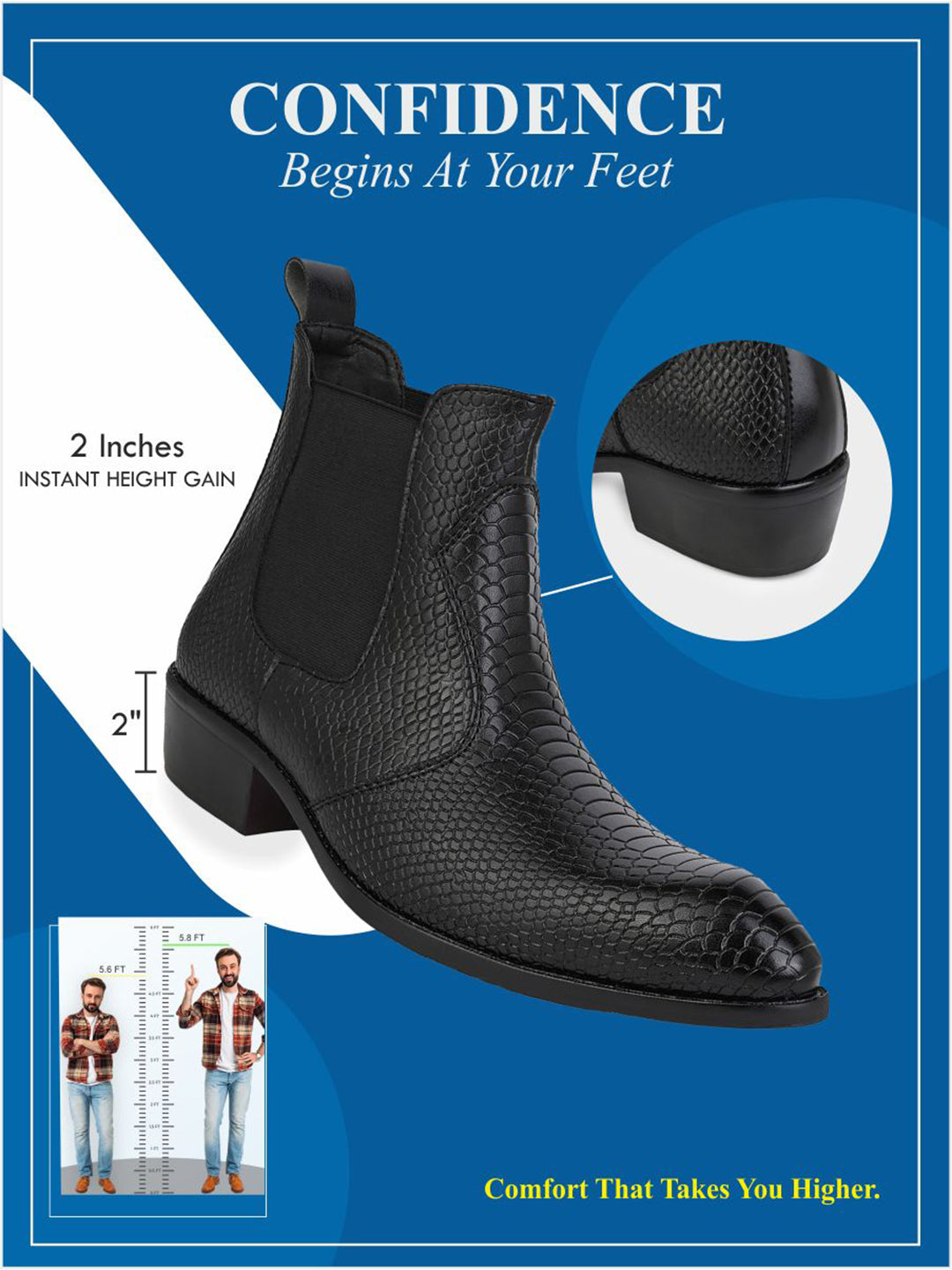 Men Chelsea Block Boots