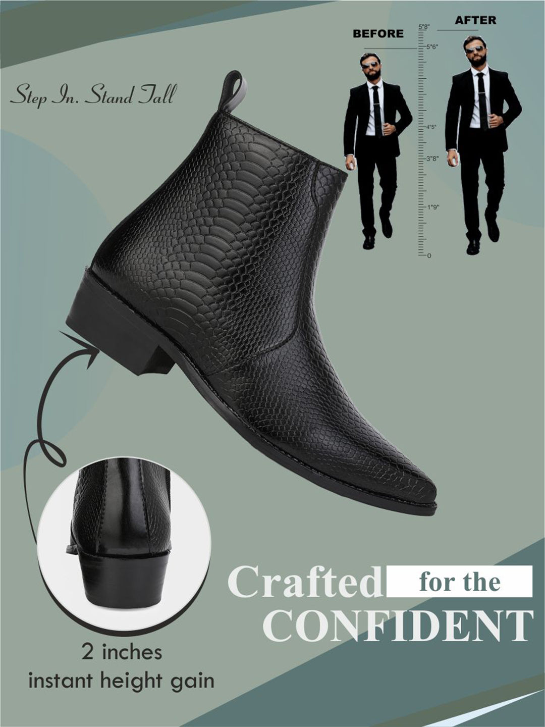 Men Textured Pointed-Toe Casual Chelsea Boots – FRANKROMELLO