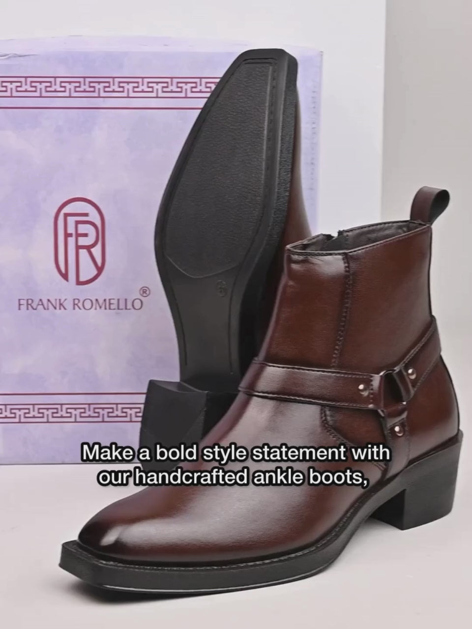 FRANK ROMELLO Men Luxe Elevated Ankle Boot