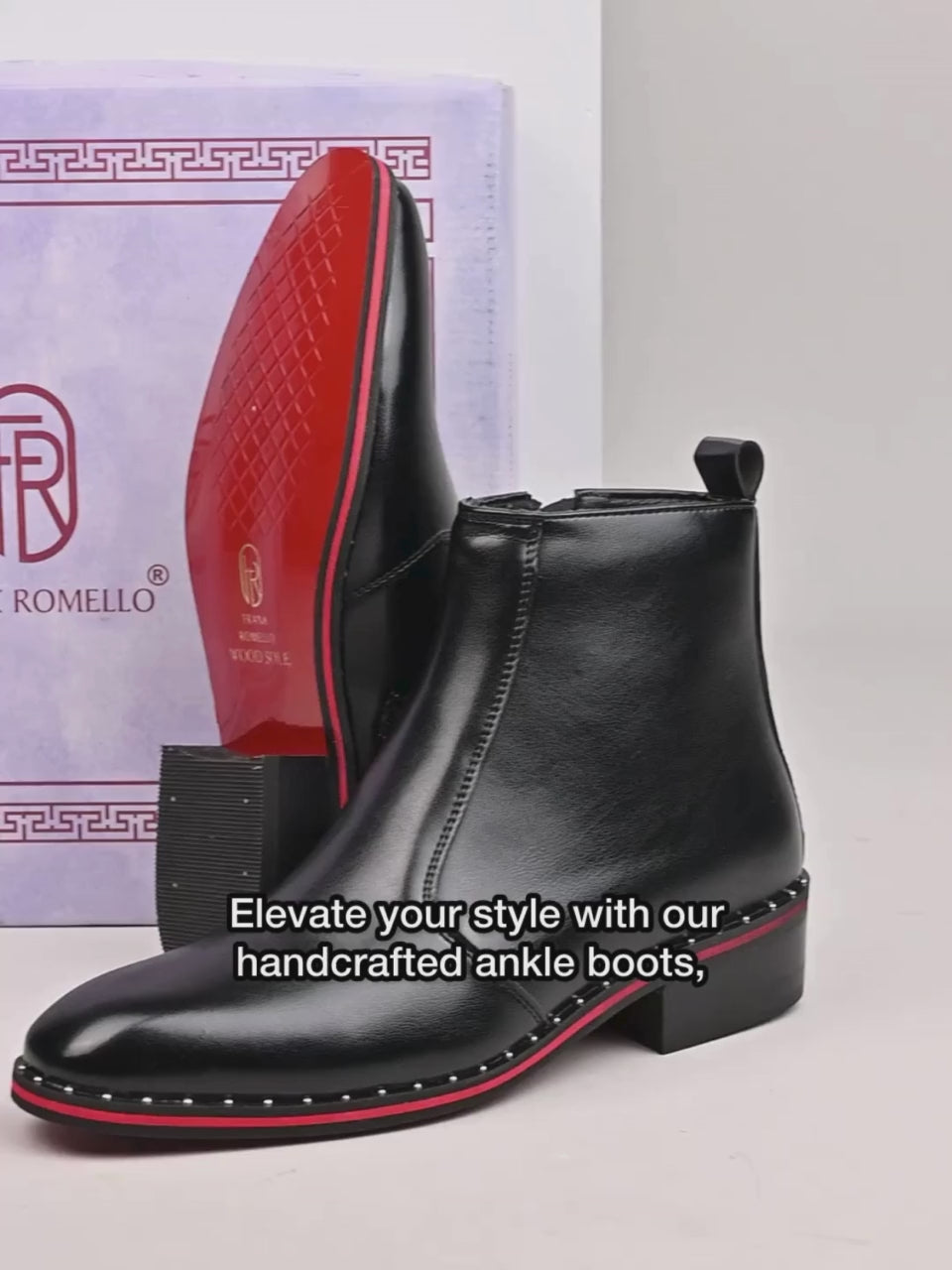 FRANK ROMELLO Men Premium Ankle Boots