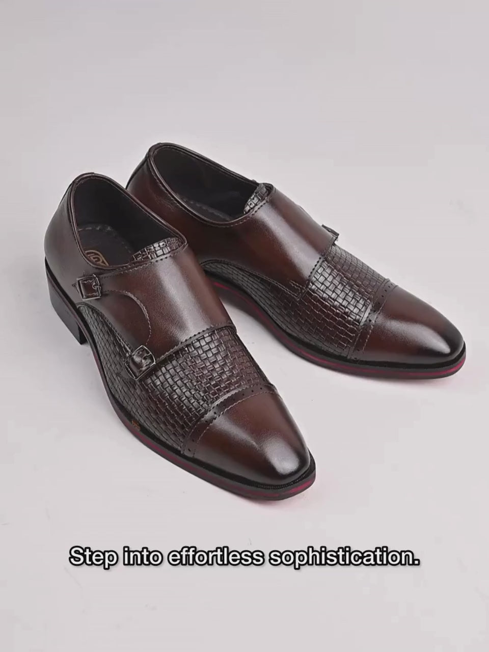 Men's Handcrafted Textured Loafers with Cuban Heels