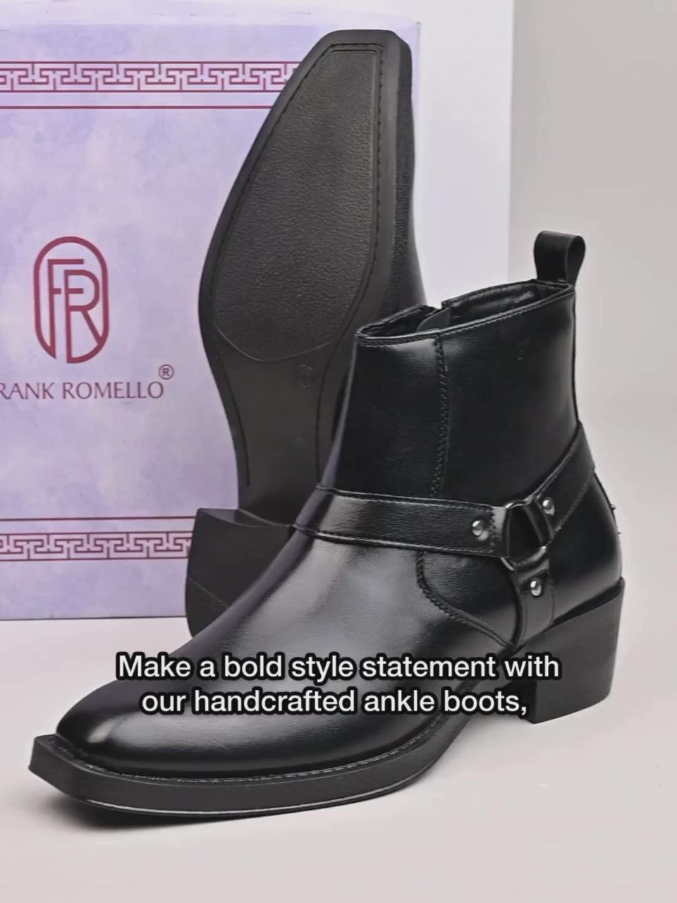 FRANK ROMELLO Men Luxe Elevated Ankle Boot