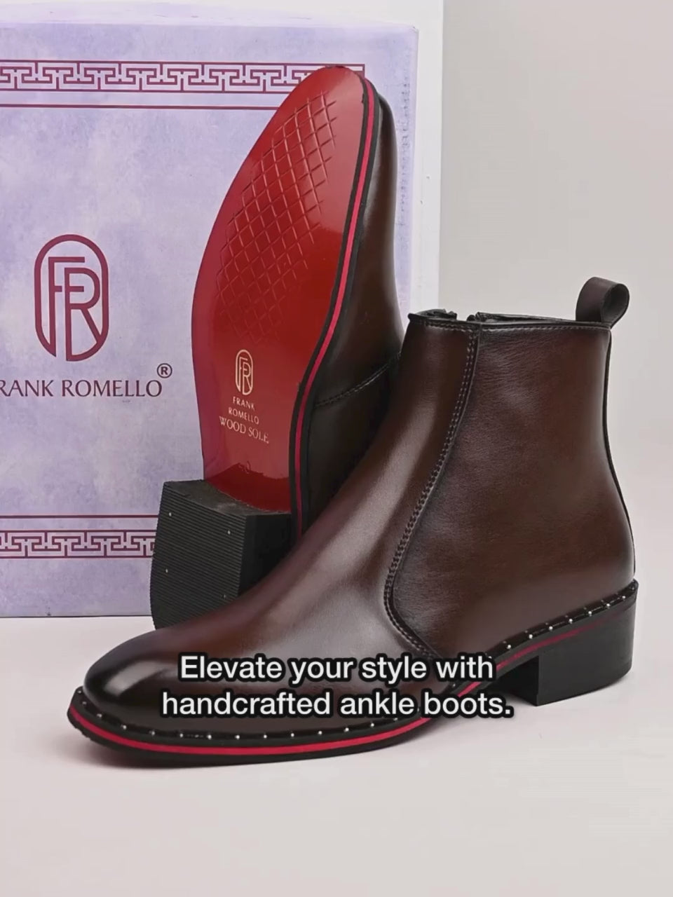 FRANK ROMELLO Men Premium Ankle Boots