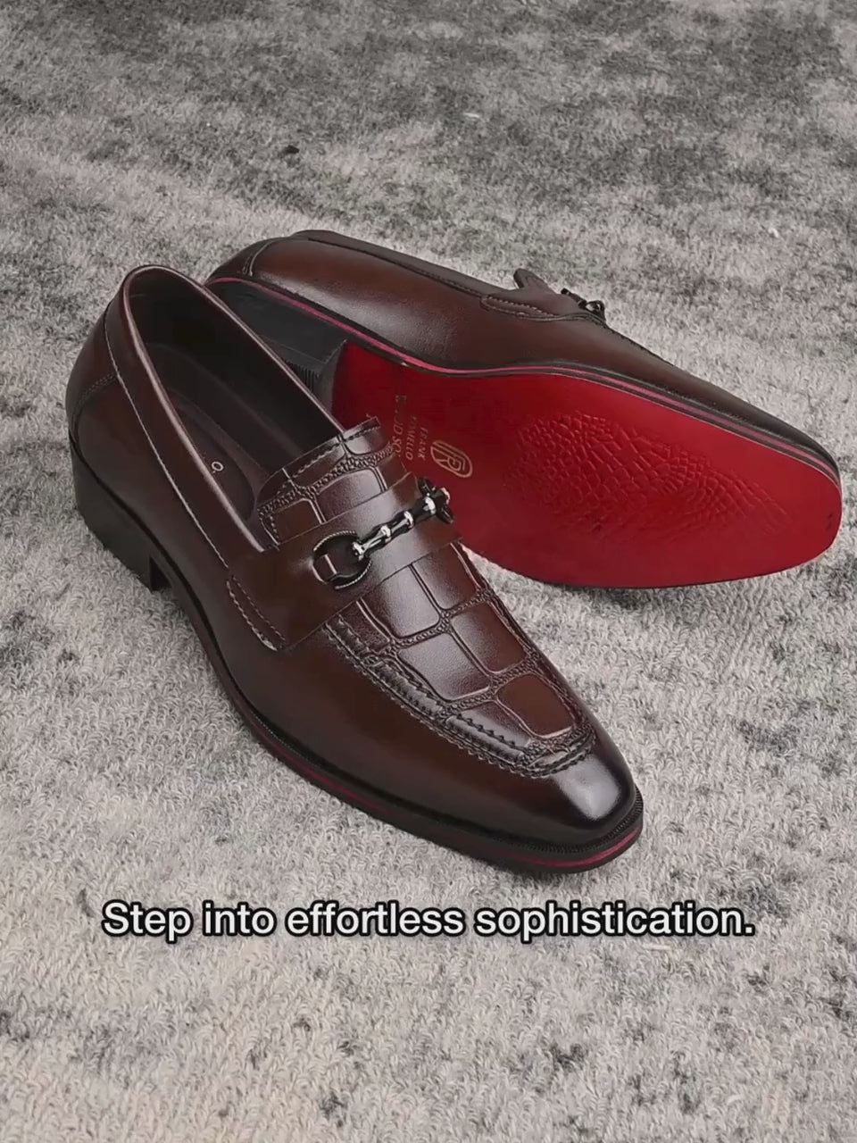 Men's Handcrafted Textured Loafers with Cuban Heels