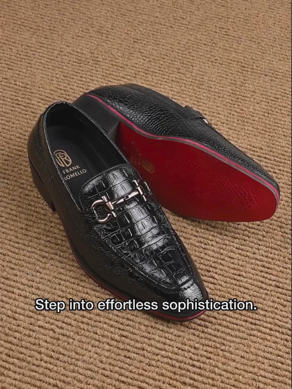 Men's Handcrafted Textured Loafers with Cuban Heels