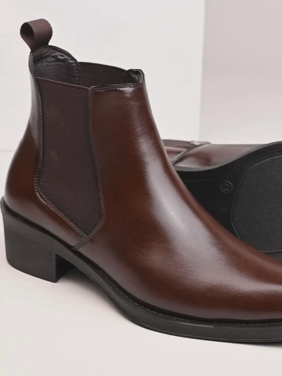 FRANK ROMELLO Men Luxe Elevated Chelsea Ankle Boots